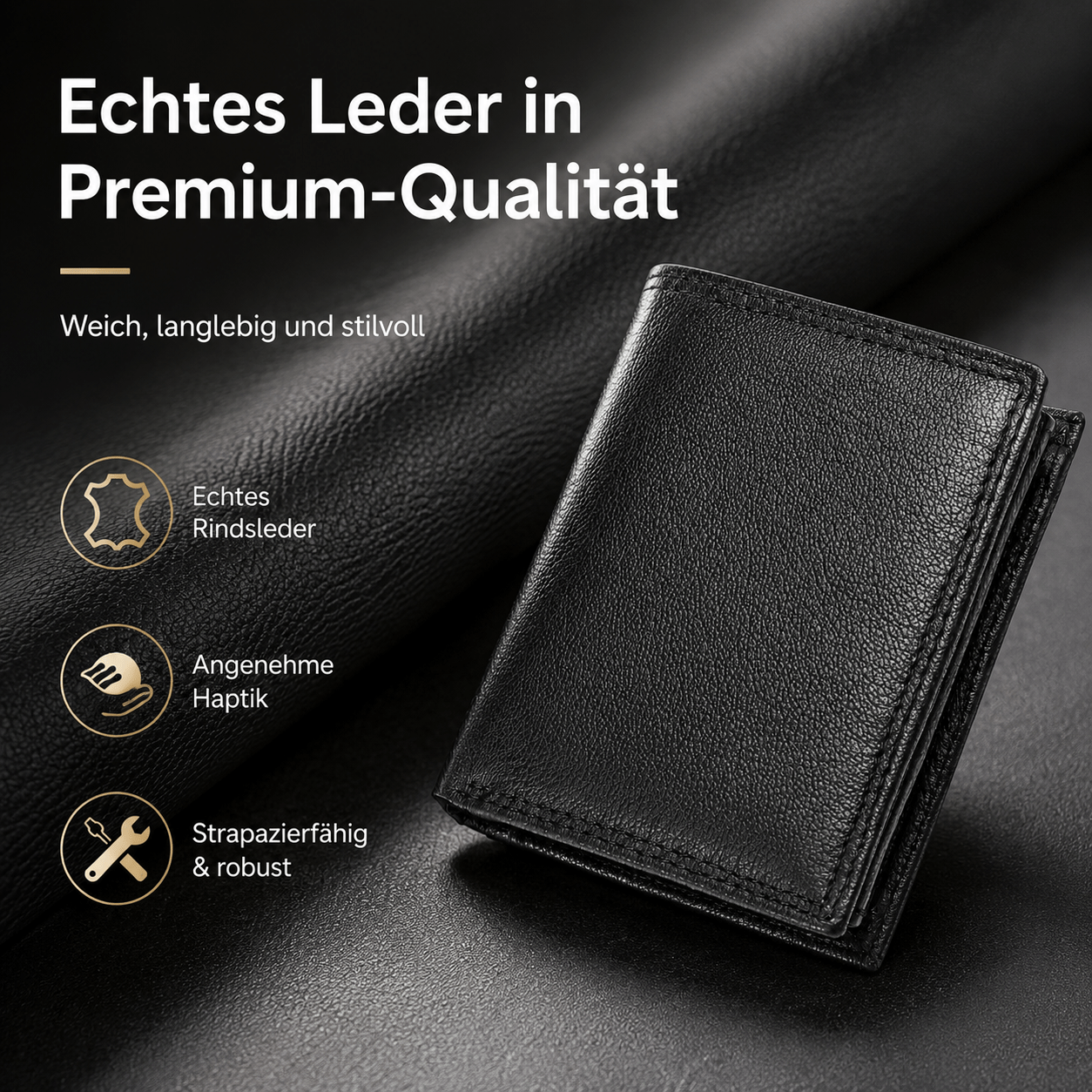 Geldbeutel, 11 Kartenfächer Hochformat für Zuhause – Detailansicht 5