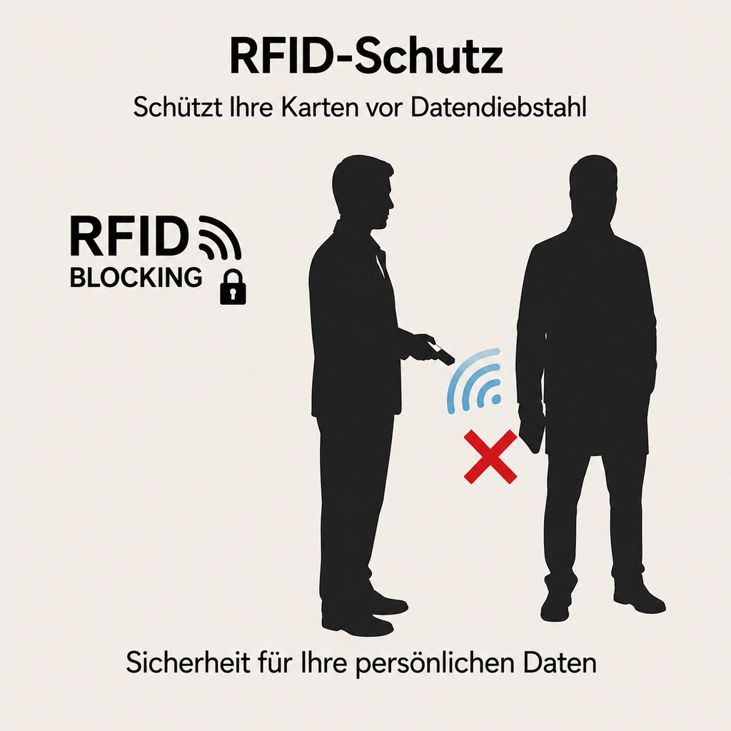 Geldbeutel, 11 Kartenfächer Hochformat für Zuhause – Detailansicht 10