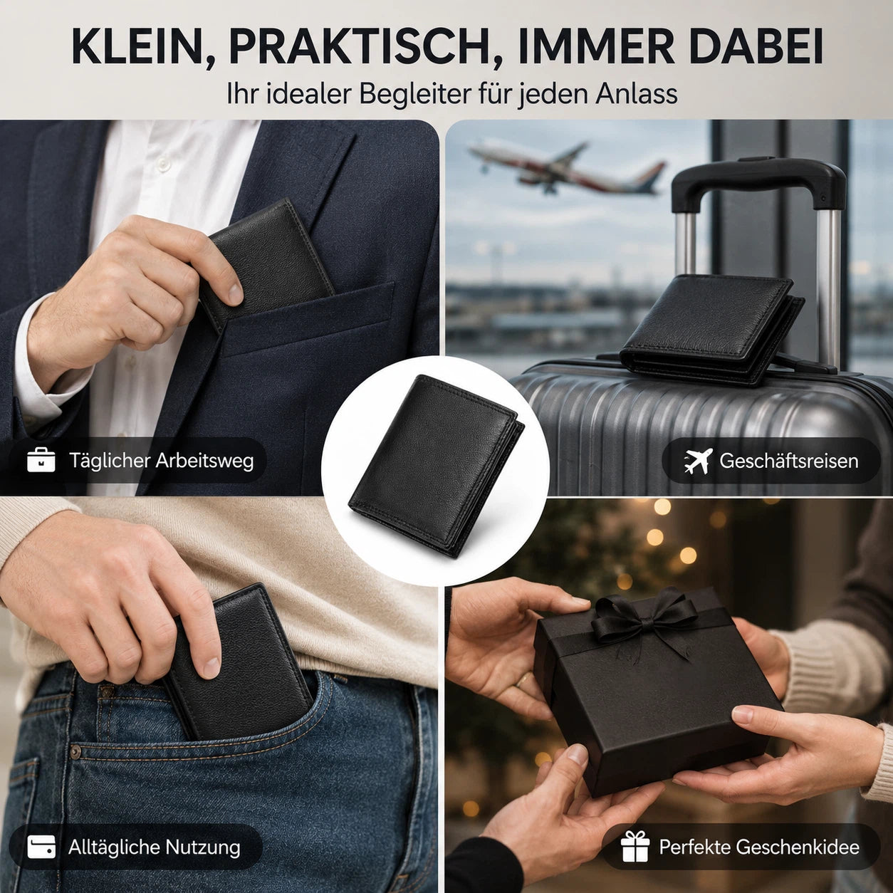 Geldbeutel, 11 Kartenfächer Hochformat für Zuhause – Detailansicht 15