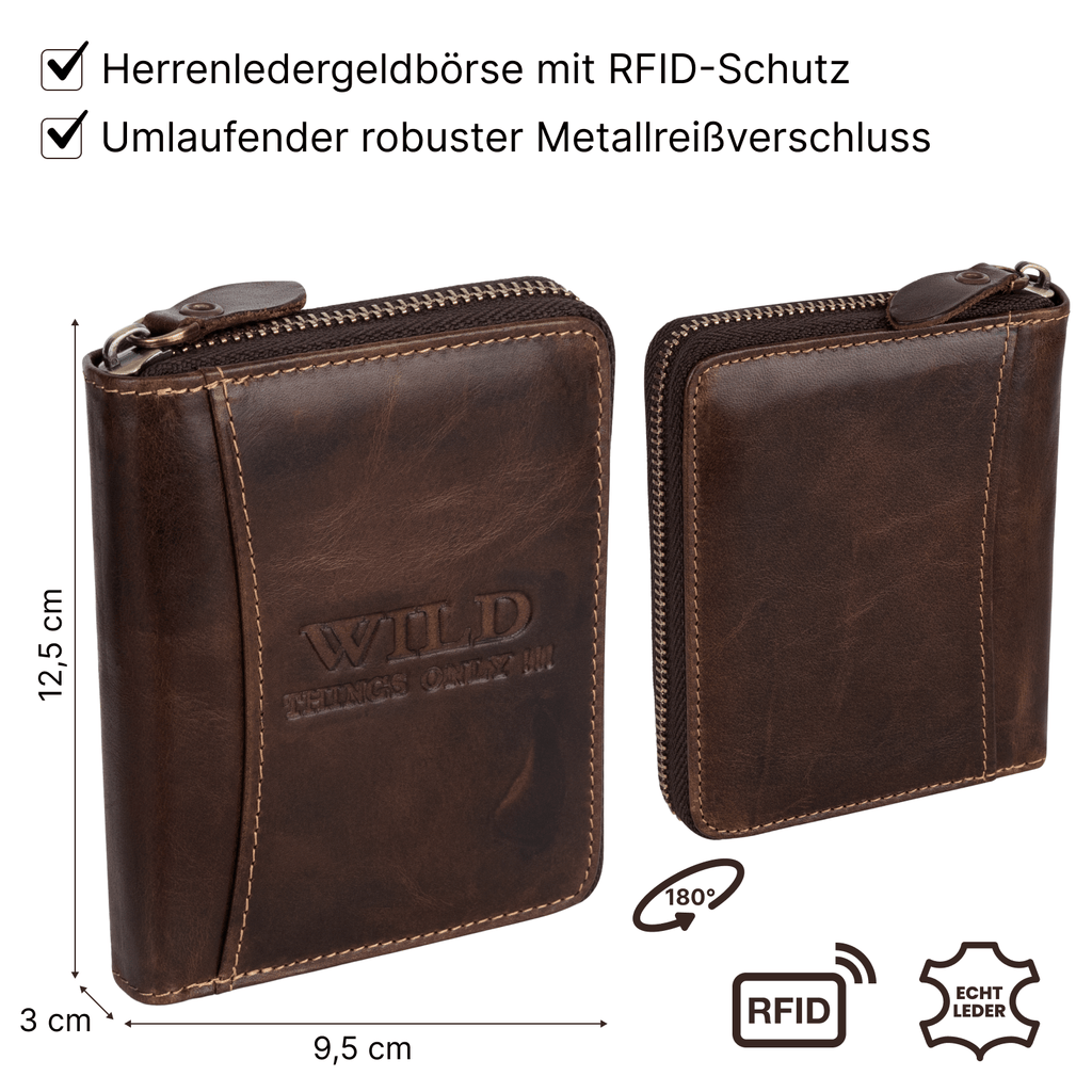 Geldbeutel, Leder für Alltag und Zuhause – Detailansicht 2