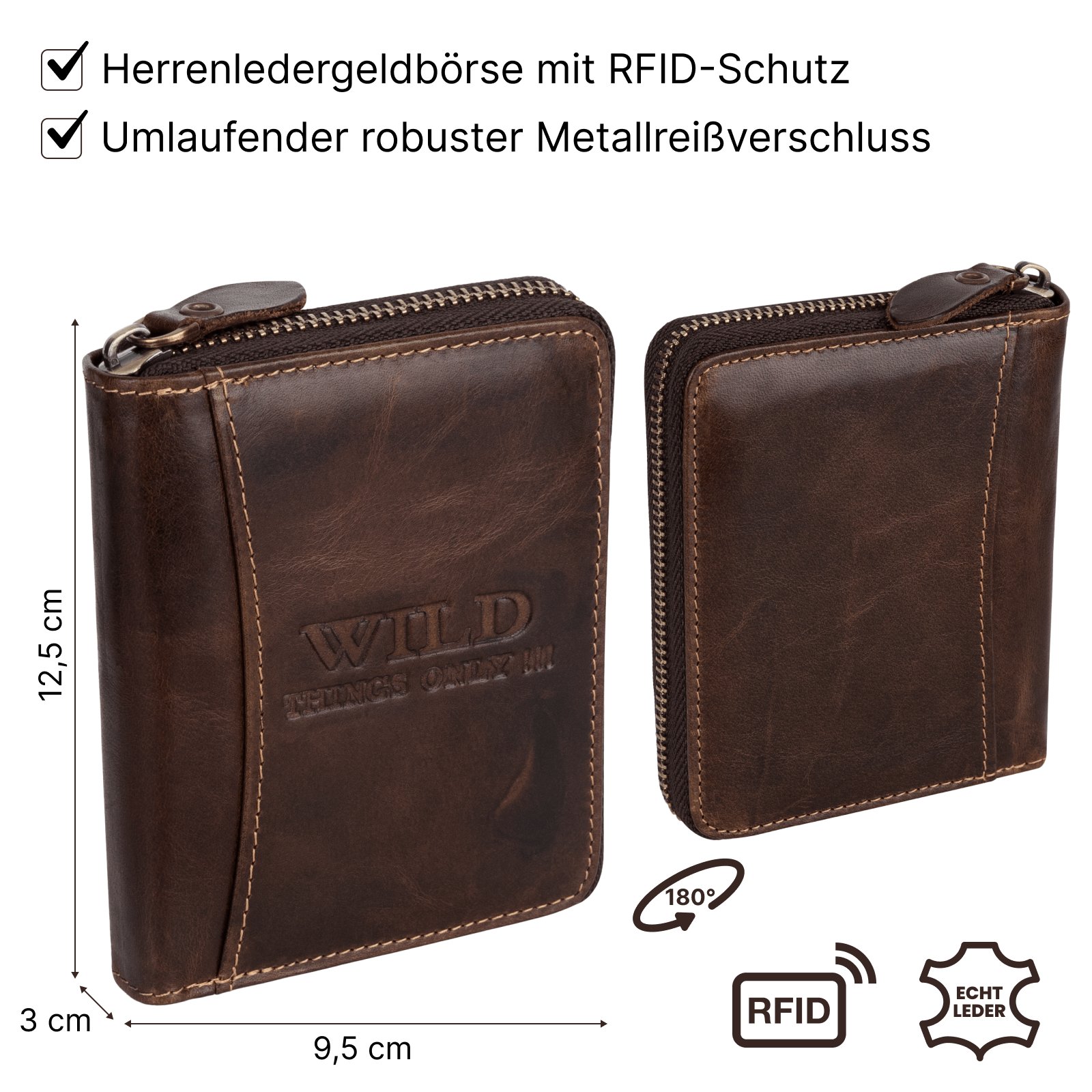 Geldbeutel, Leder für Alltag und Zuhause – Detailansicht 8