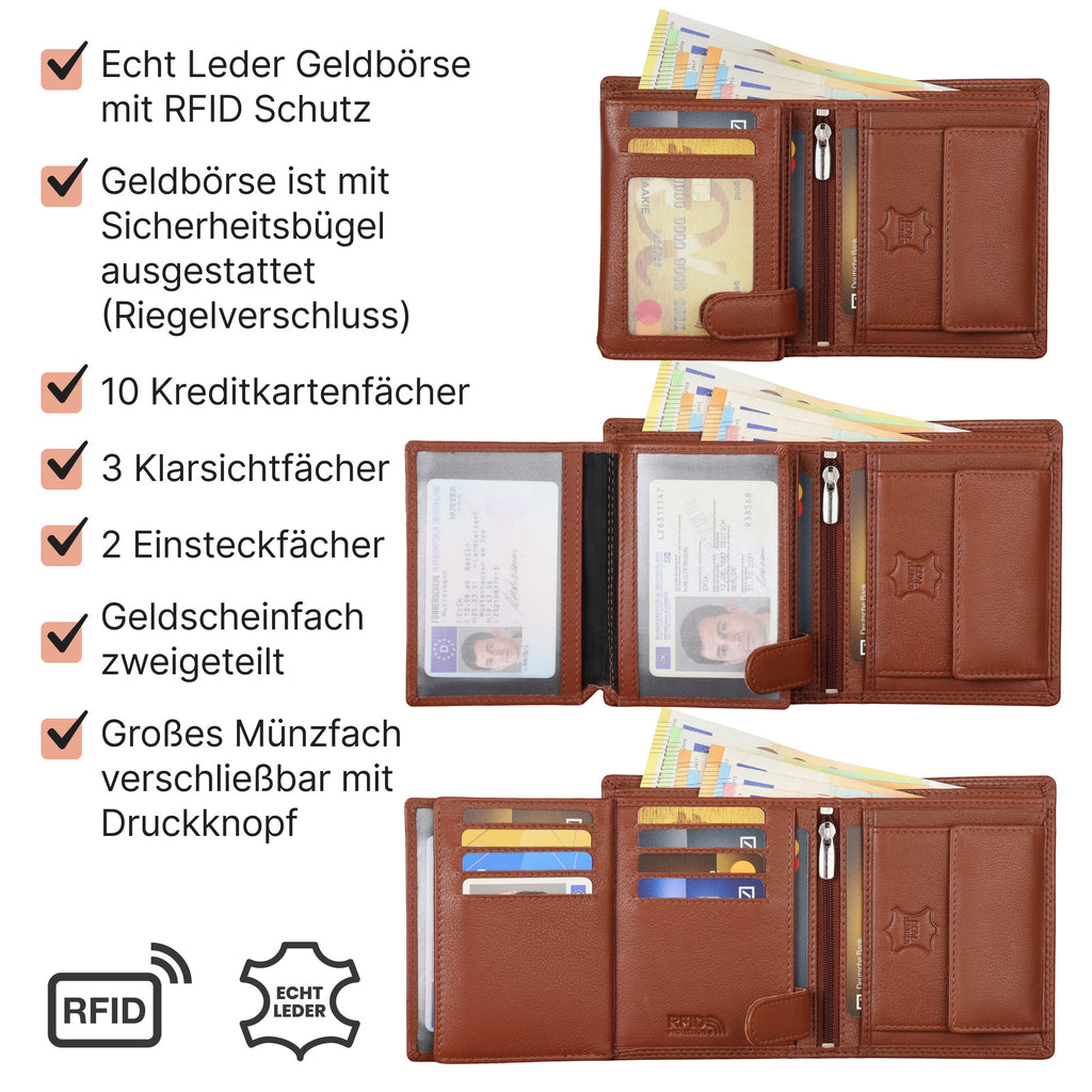 Geldbeutel, Leder für Zuhause – Detailansicht 14