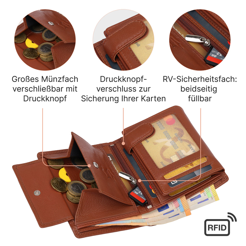 Geldbeutel, Leder für Zuhause – Detailansicht 16