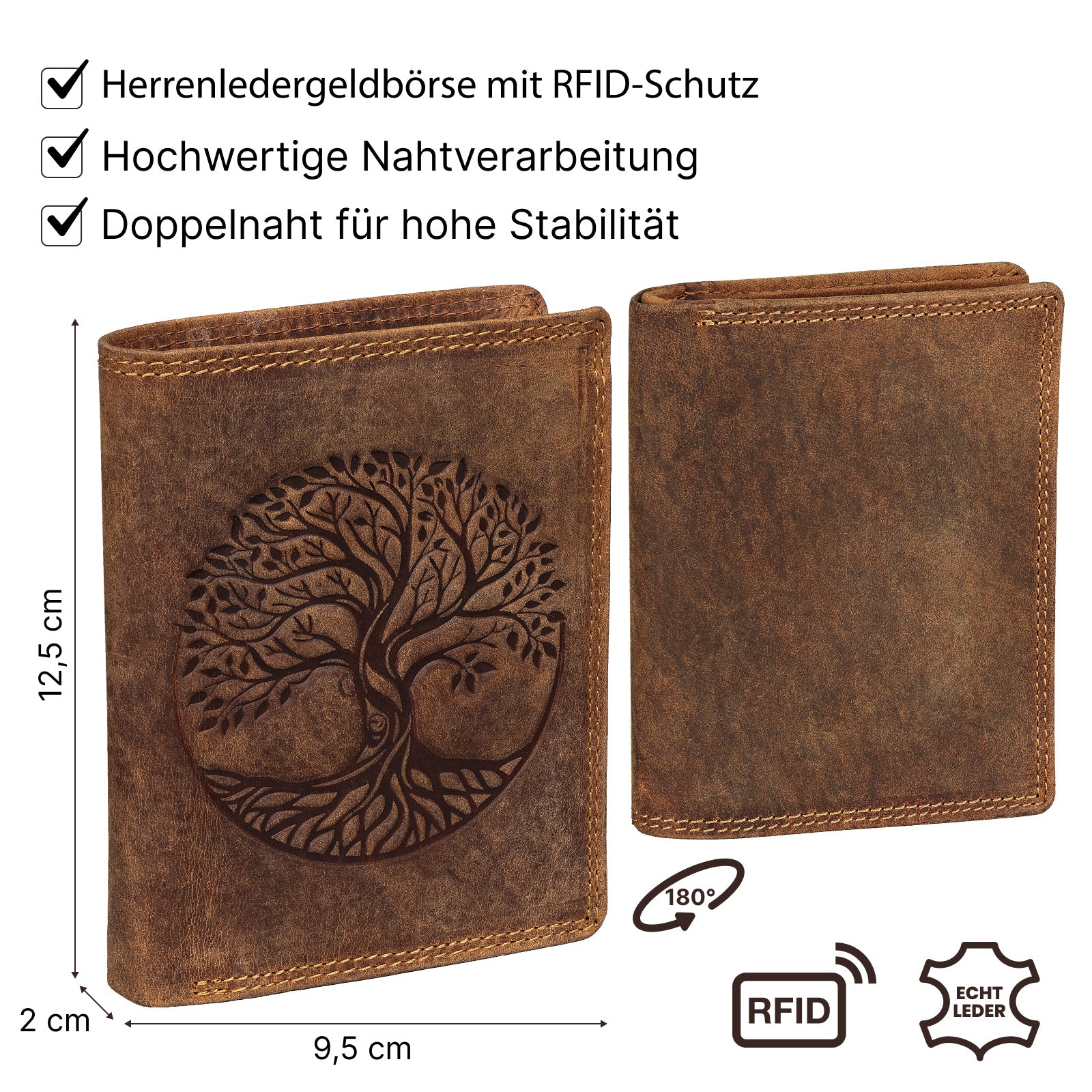 Geldbeutel, Tan für Zuhause und Alltag – Detailansicht 8