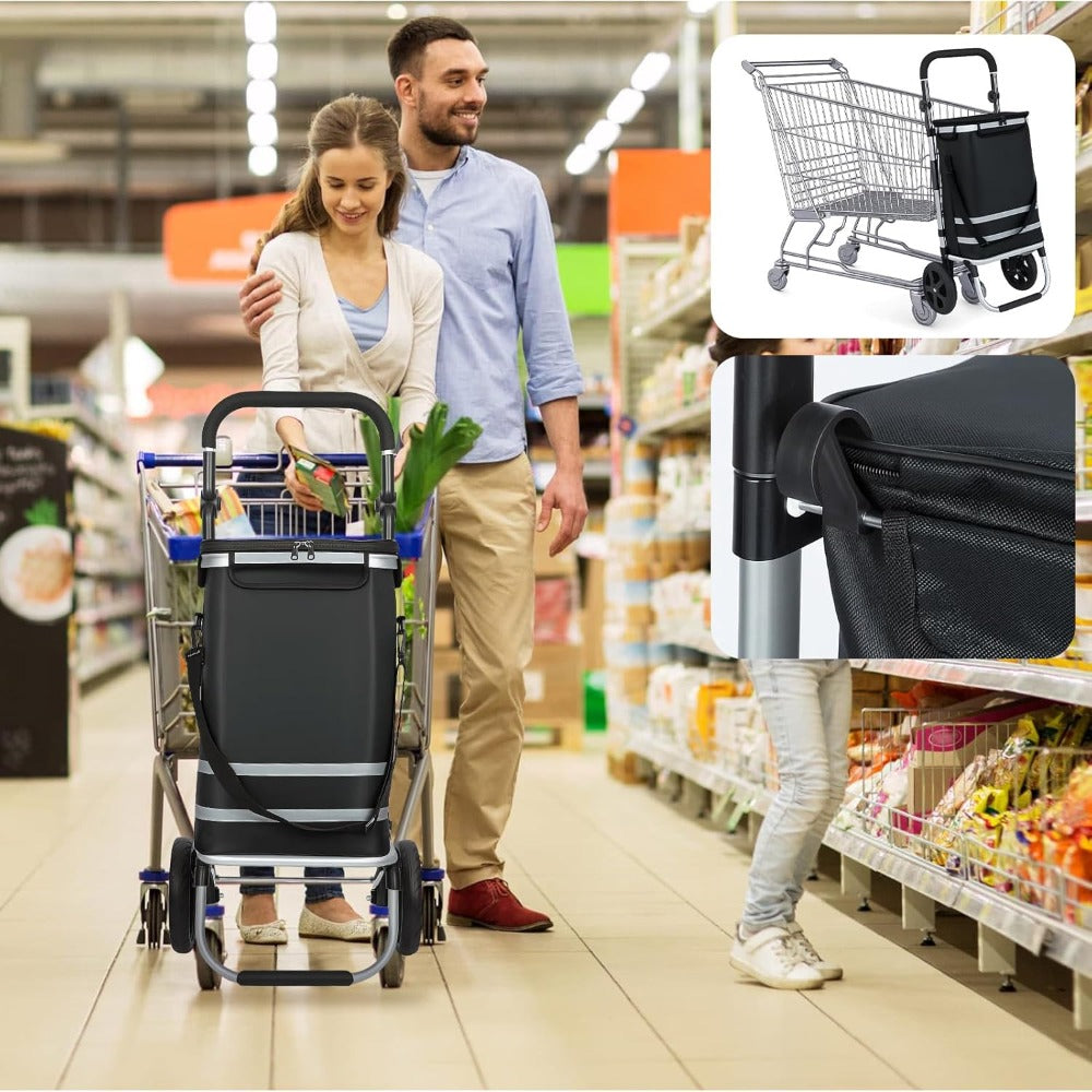 Generisch Einkaufstrolley, 64 L für Alltag und Zuhause – Detailansicht 4