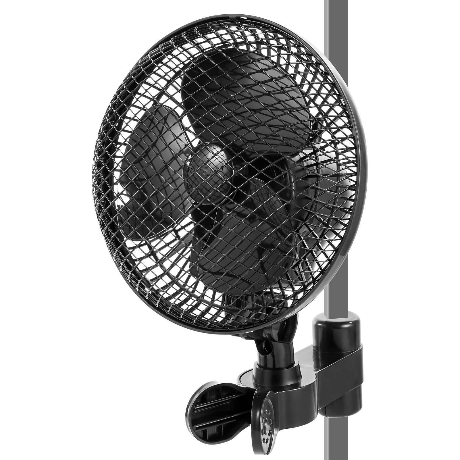 Gewächshaus Ventilator Klemmventilator Pflanzlager, Schwarz für Fahrzeug und unterwegs – Detailansicht 3