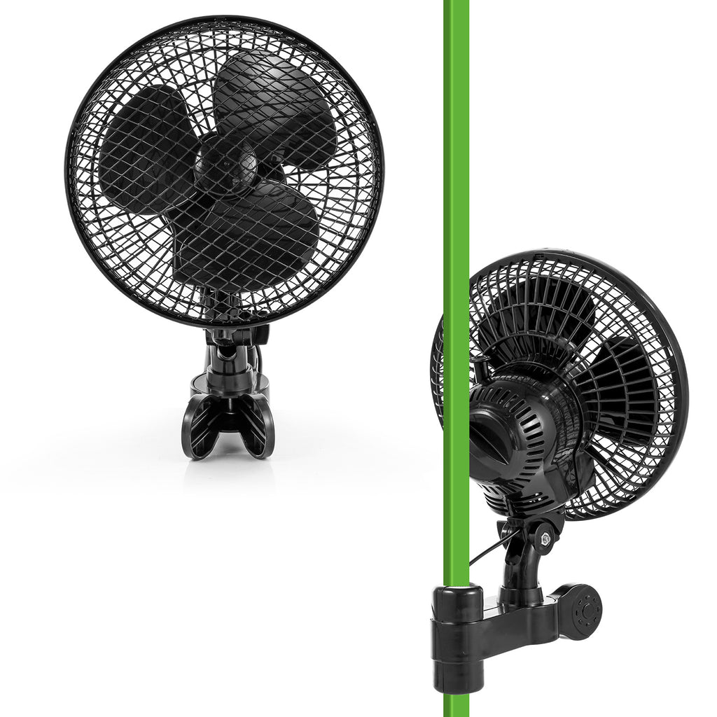 Gewächshaus Ventilator Klemmventilator Pflanzlager, Schwarz für Fahrzeug und unterwegs – Detailansicht 4