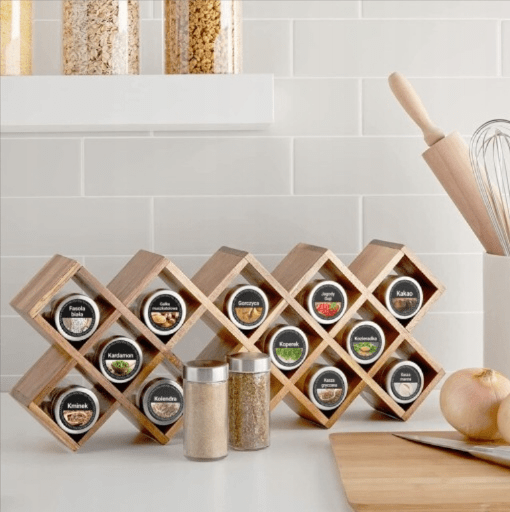Gewürzgläser-Set, BUNTE GEWÜRZETIKETTEN x99 GLÄSETIKEttEN FÜR KRÄUTER für Küche und Essbereich – Detailansicht 4