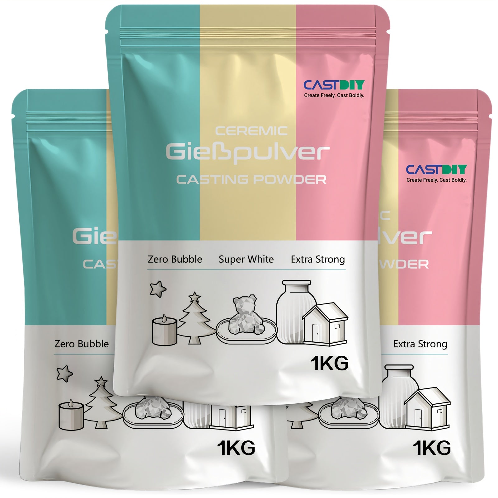 Gießpulver, 1 kg für Formen und Bastelarbeiten – Detailansicht 5