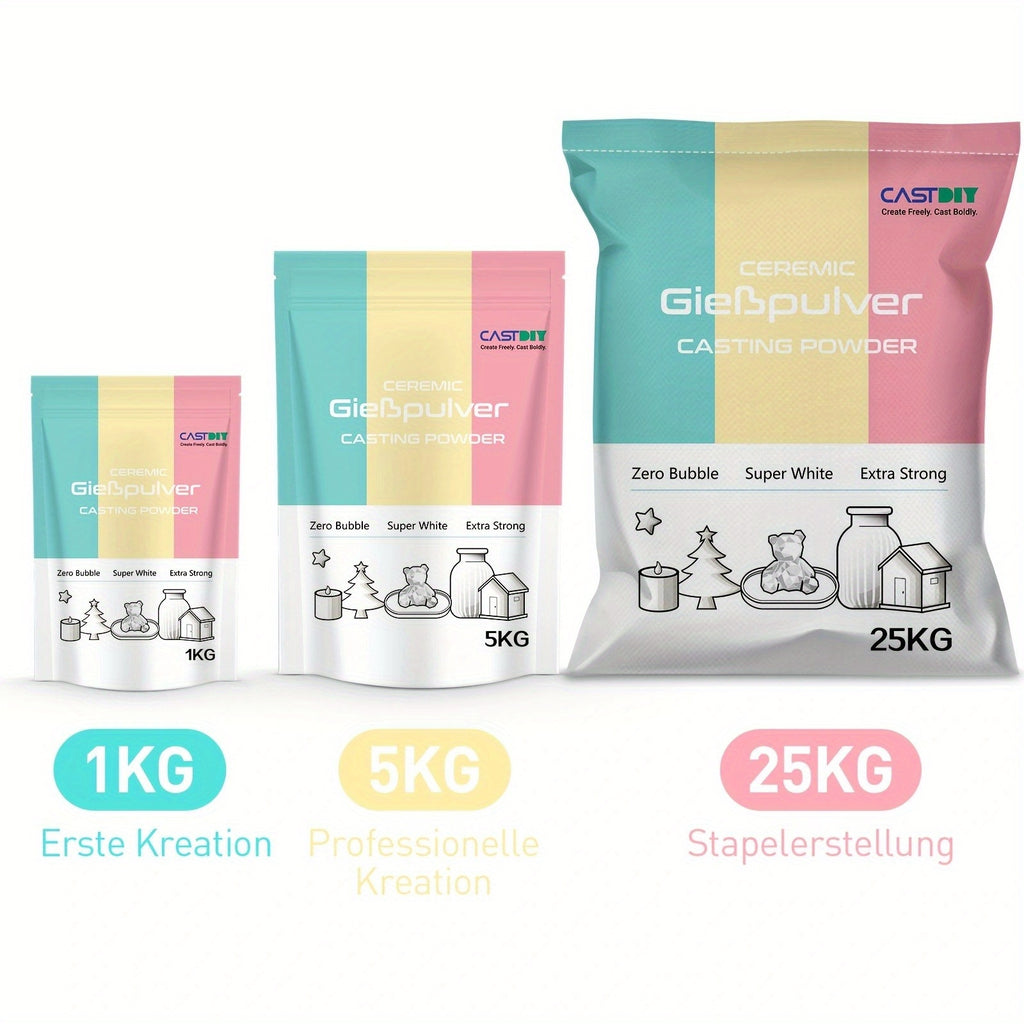 Gießpulver, 1 kg für Formen und Bastelarbeiten – Detailansicht 12