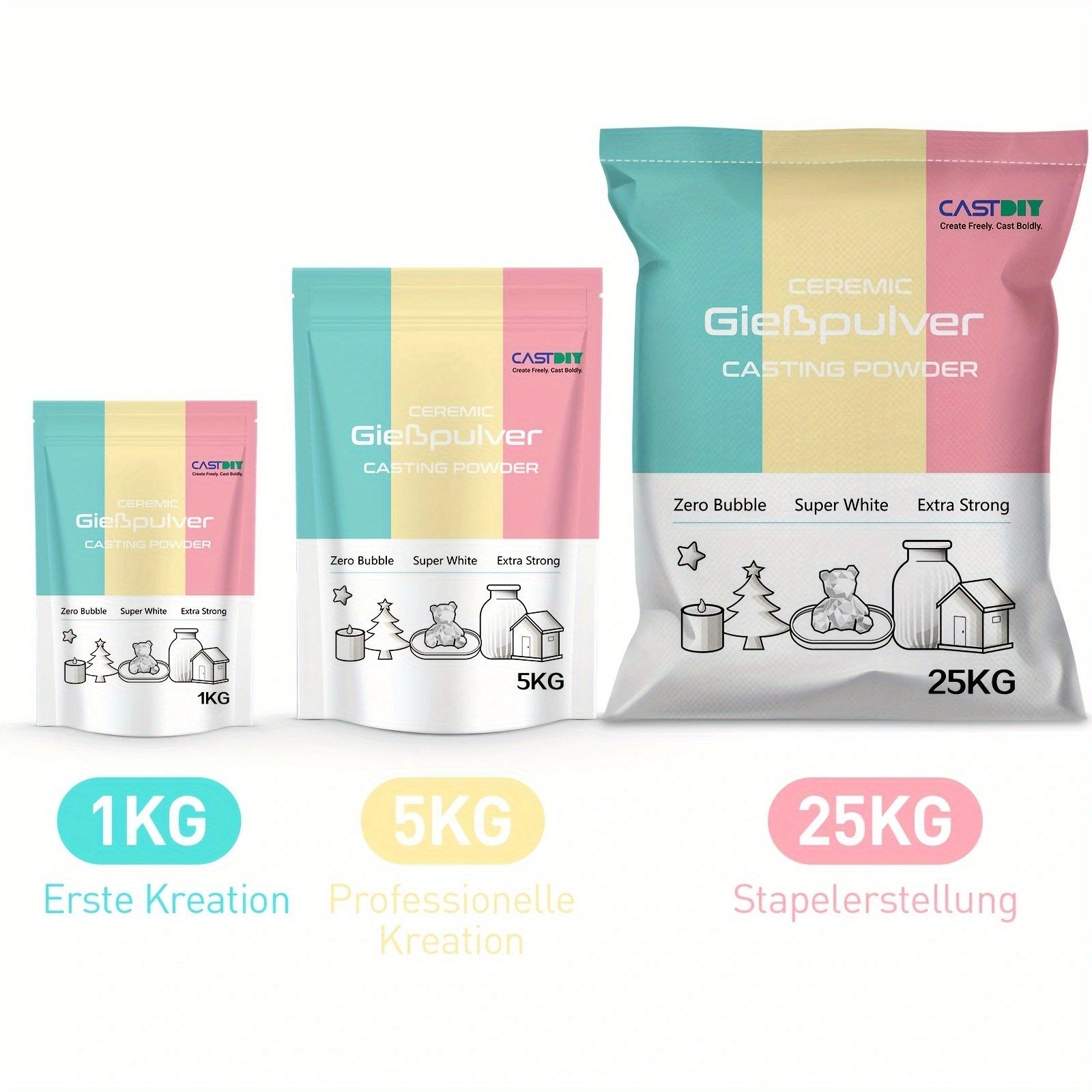Gießpulver, 1 kg für Formen und Bastelarbeiten – Detailansicht 12