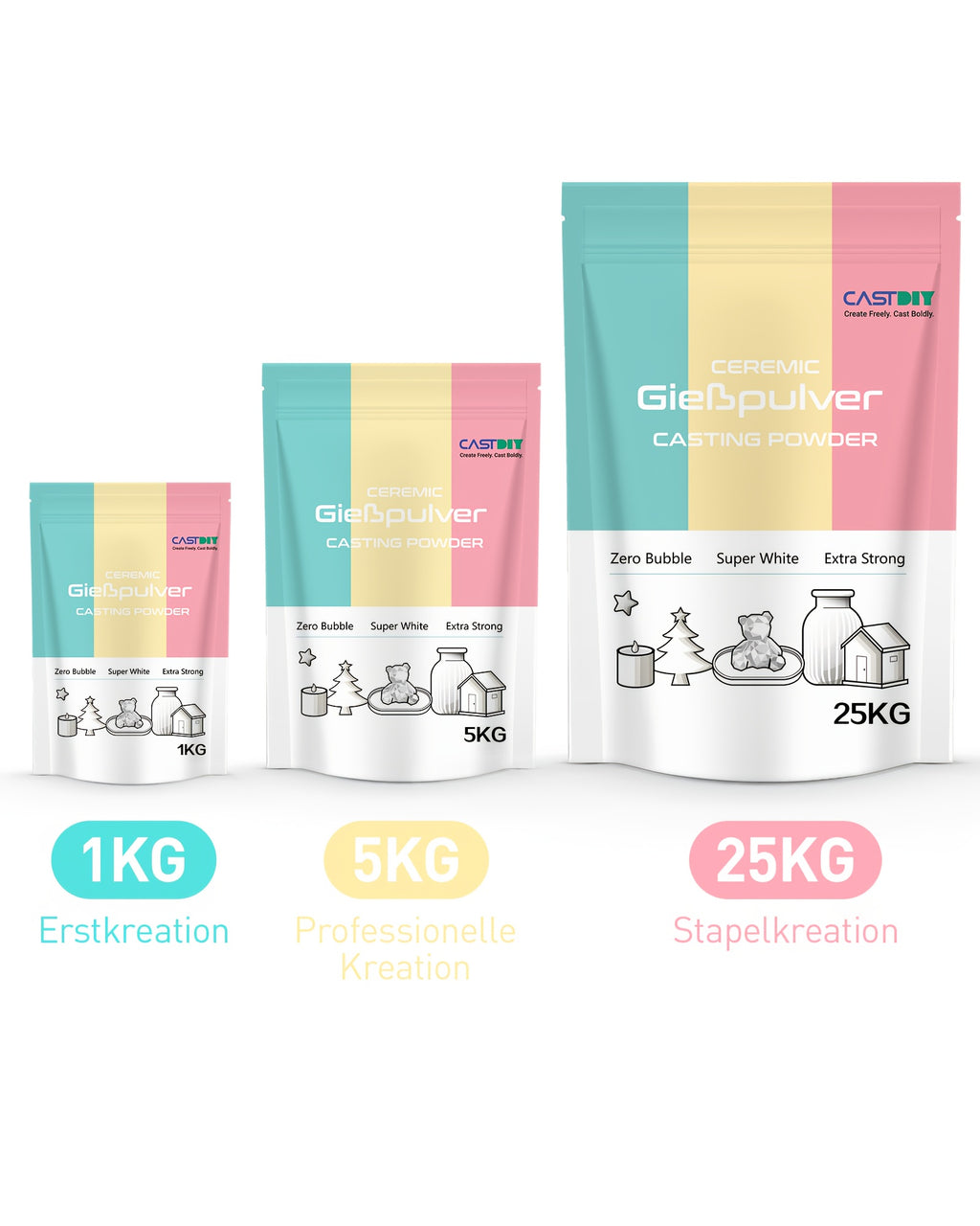 Gießpulver, 1 kg für Formen und Bastelarbeiten – Detailansicht 20
