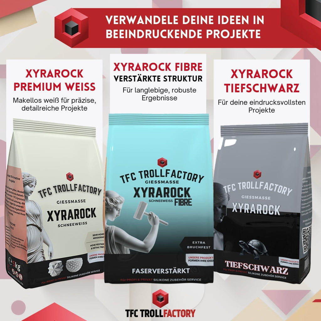 Giesspulver hochweiß detailgenau Xyrarock, 5kg für Figuren Modelle für Silikonformen Maximale und Alltag – Detailansicht 9