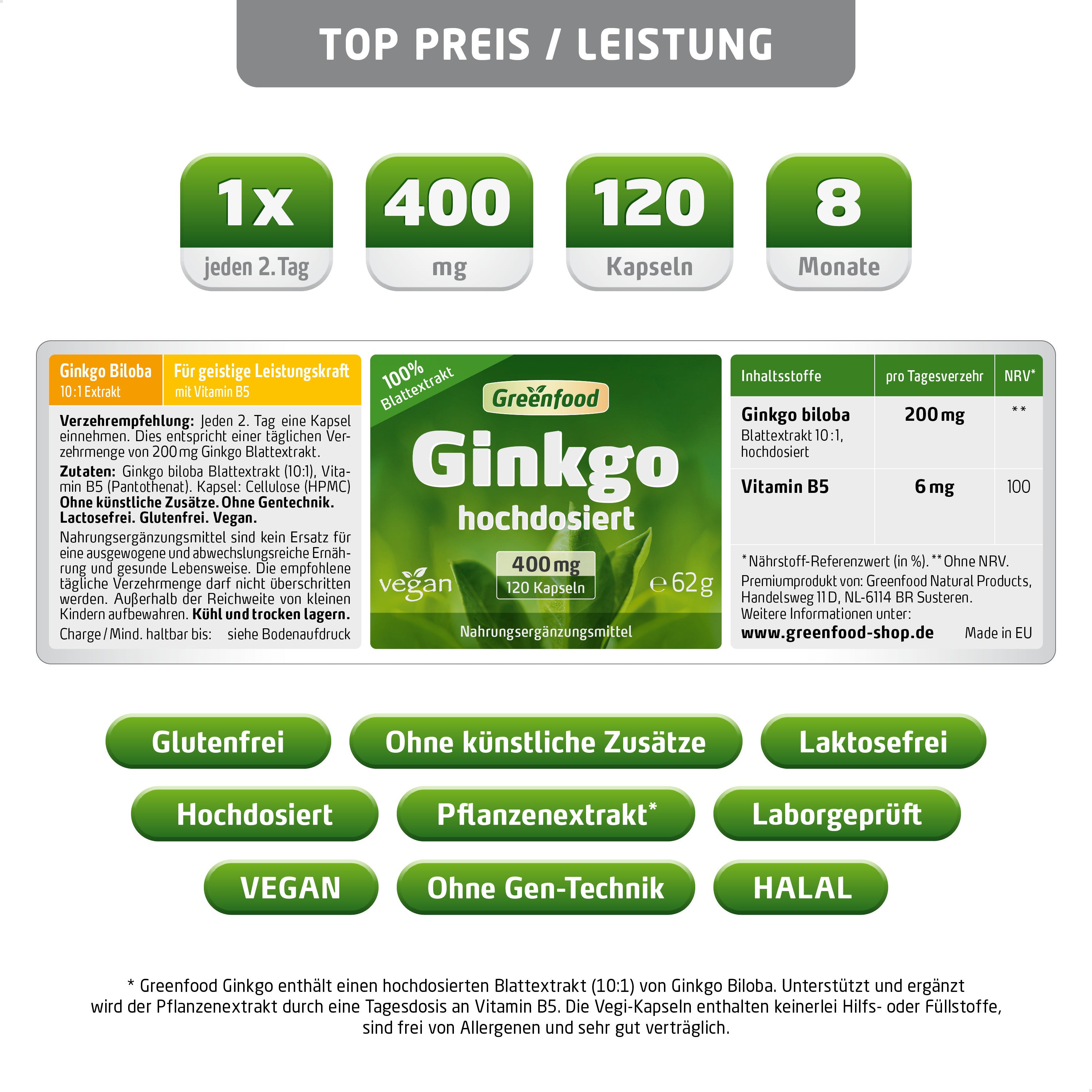 Ginkgo Biloba für Alltag und Zuhause – Detailansicht 5