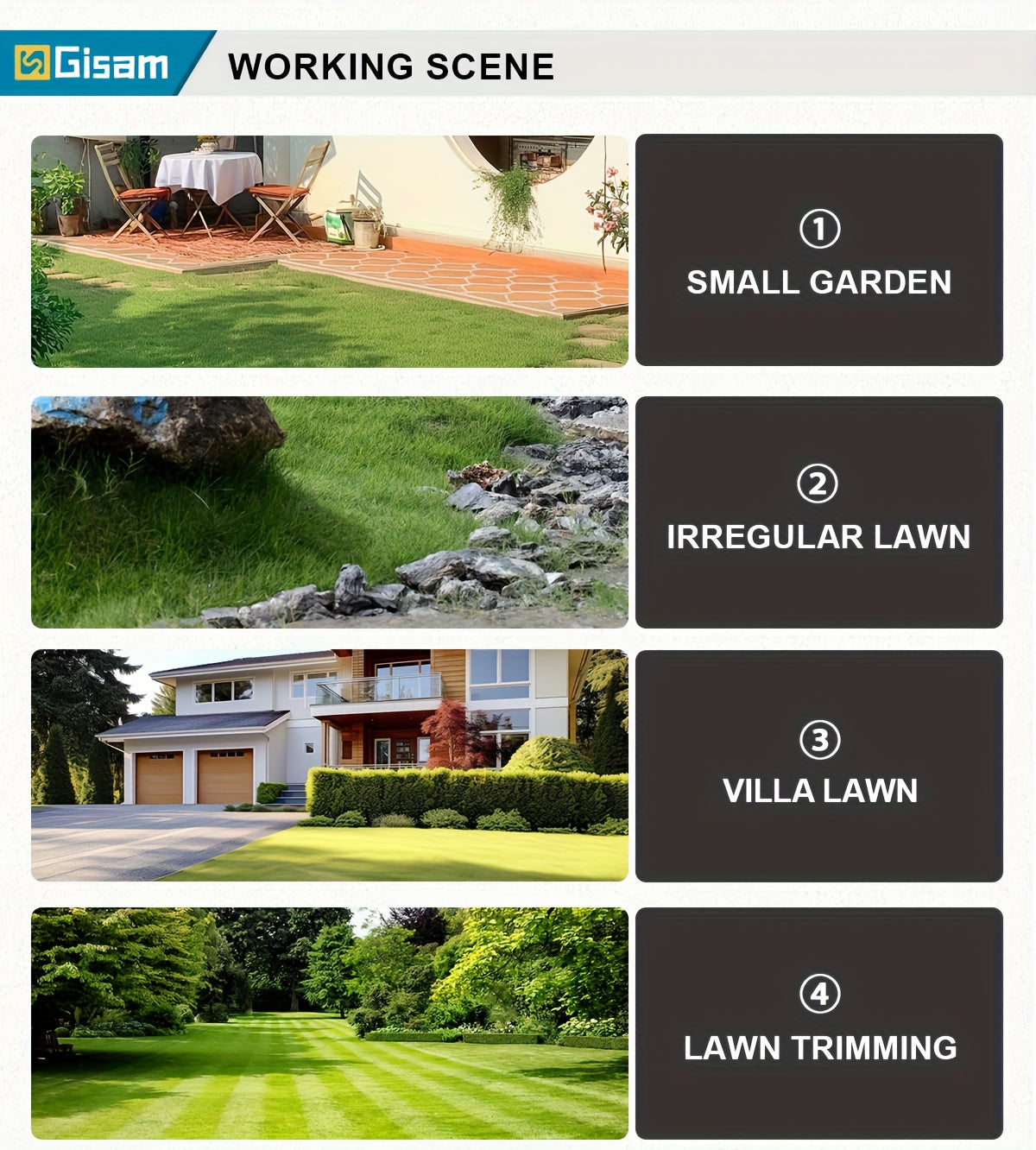 Gisam, faltbar für Garten und Terrasse – Detailansicht 11