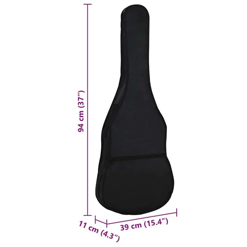 Gitarrenkasten 94x35cm, Schwarz für klassische Gitarre 3 und Alltag – Detailansicht 2