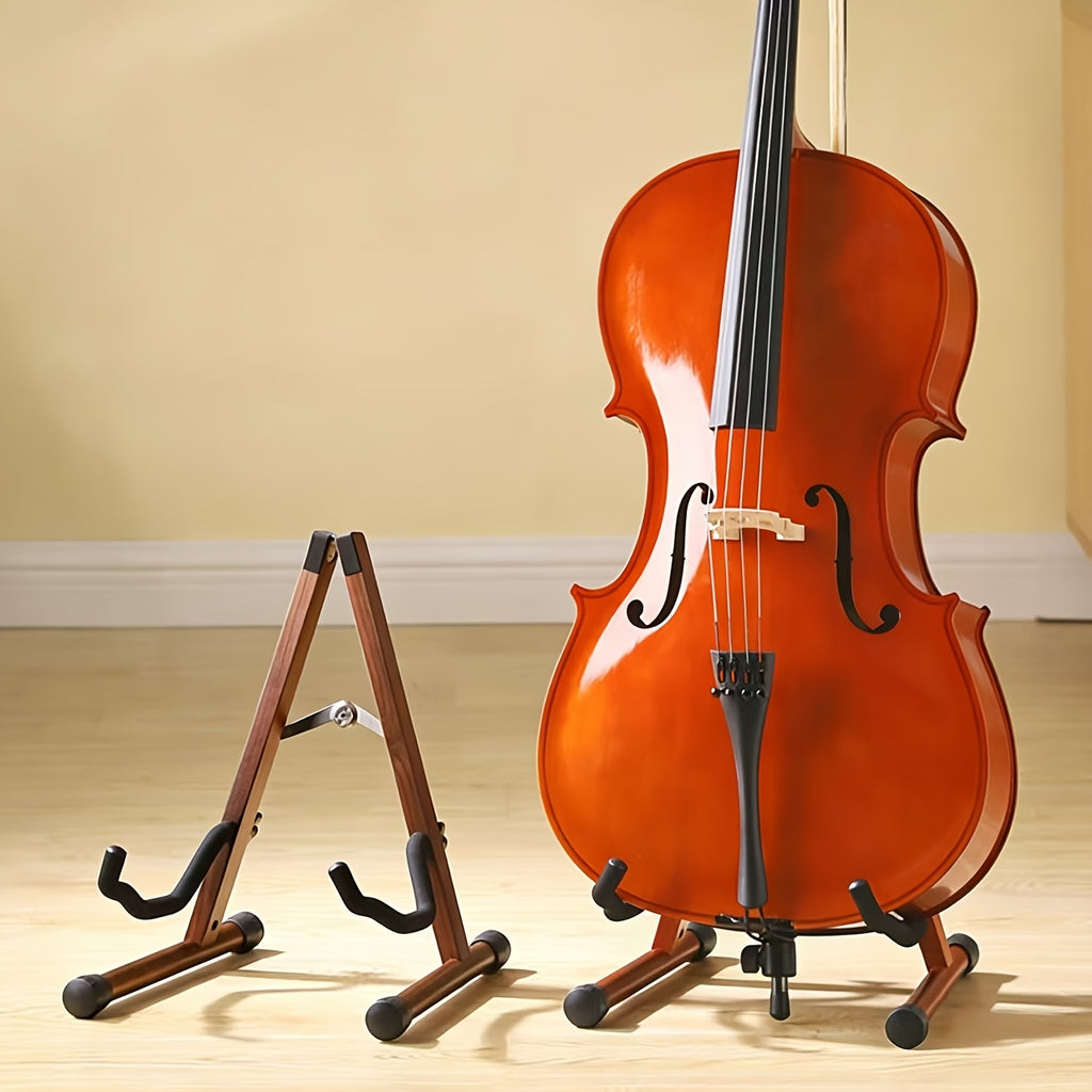 Gitarrenständer aus Akazienholz, rutschfest für hochwertige Hartholz-Präsentationsständer und Alltag – Detailansicht 5