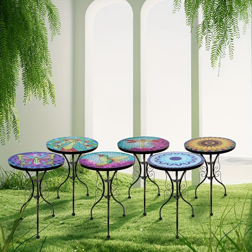Glas-Hofbeistelltisch, 1 Stk für Garten und Terrasse – Hauptansicht