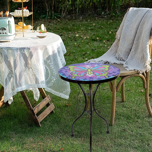 Glas-Hofbeistelltisch, 1 Stk für Garten und Terrasse – Detailansicht 2