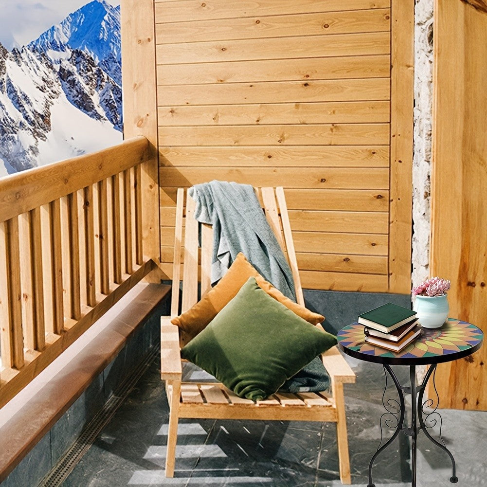 Glas-Hofbeistelltisch, 1 Stk für Garten und Terrasse – Detailansicht 18