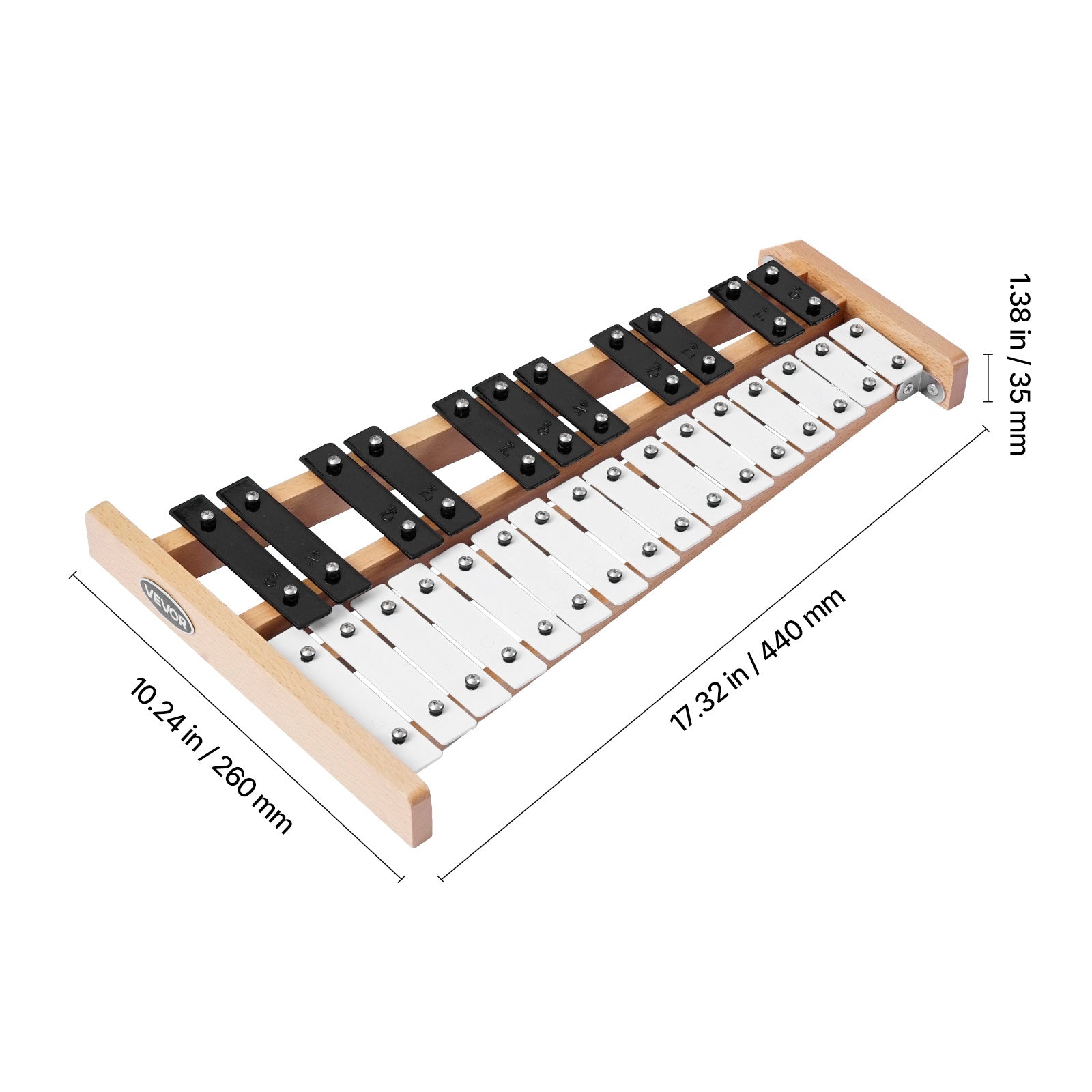 Glockenspiel-Xylophon, 27 Töne für den Musikunterricht für Erwachsene und Kinder – Detailansicht 4