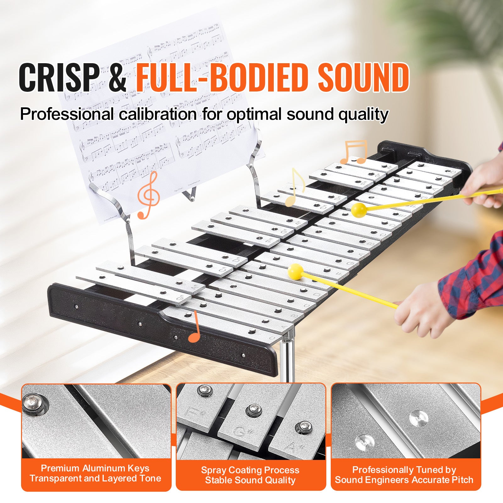 Glockenspiel-Xylophon, 8" Übungspad für Schüler und Erwachsene – Detailansicht 2