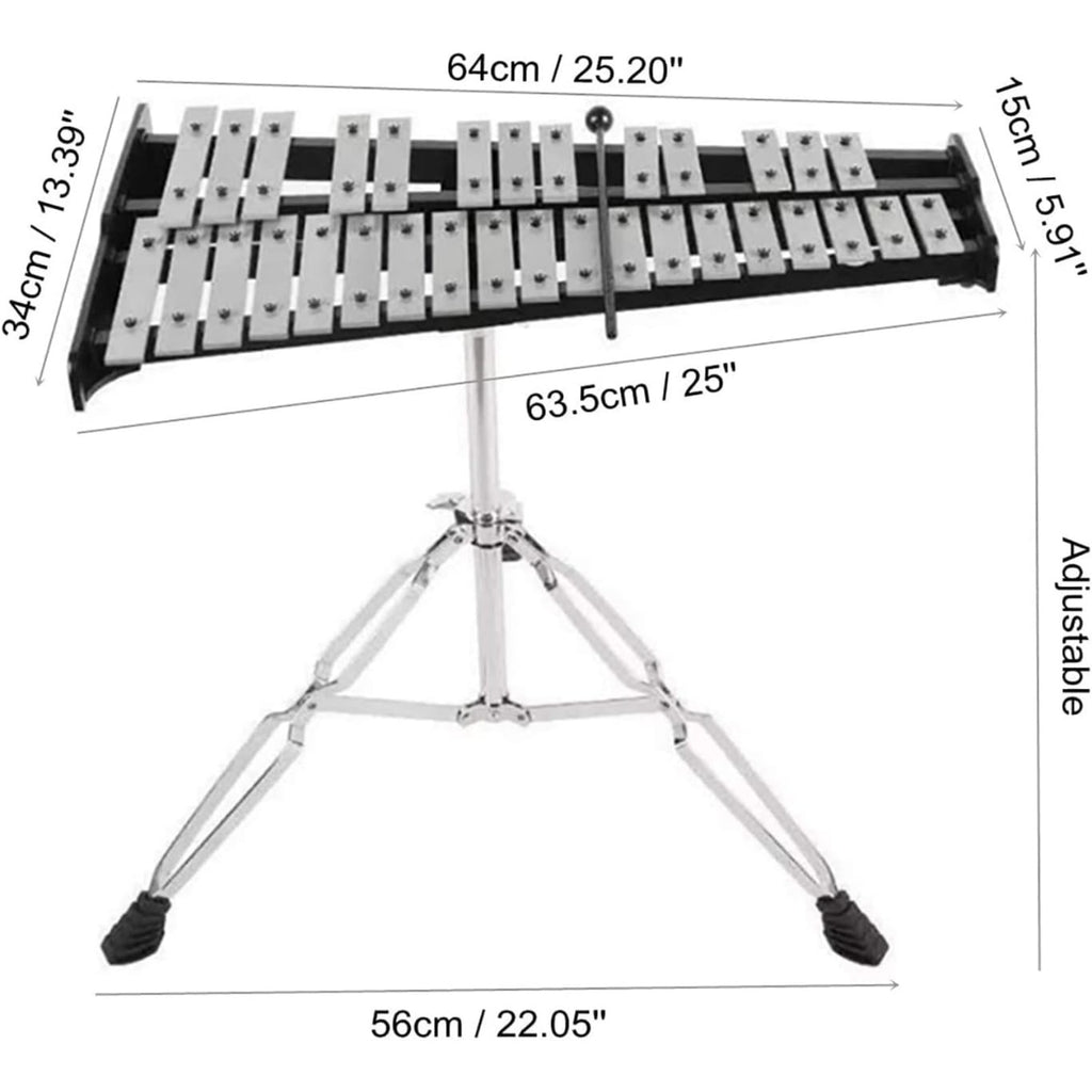 Glockenspiel-Xylophon, Aluminium für Anfänger und Alltag – Detailansicht 2