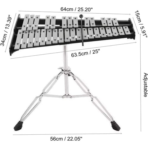 Glockenspiel-Xylophon, Aluminium für Anfänger und Alltag – Detailansicht 2