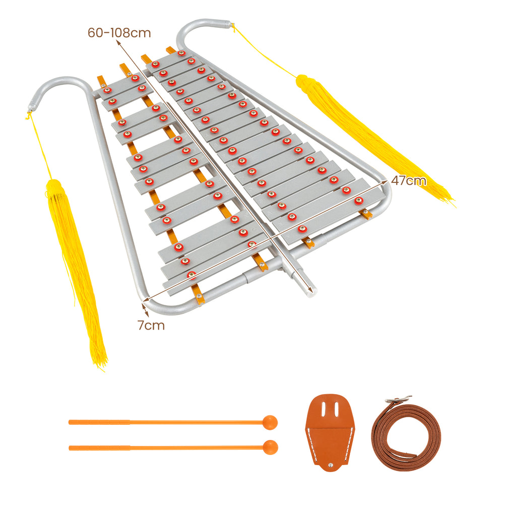 Glockenspiel-Xylophon, Aluminium für Erwachsene und Anfänger – Detailansicht 2