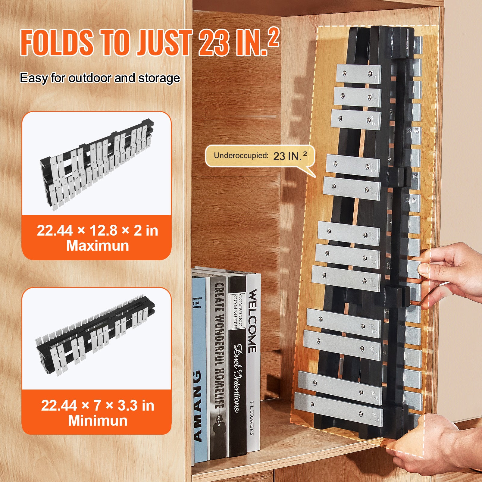 Glockenspiel-Xylophon, Silber für Alltag und Zuhause – Detailansicht 6