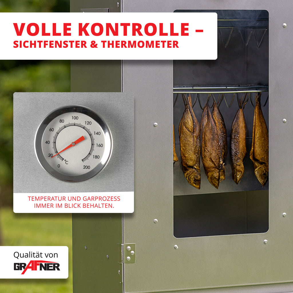 Grafner XL Räucherofen, 1 für Fisch Fleisch Käse Gemüse und Alltag – Detailansicht 4