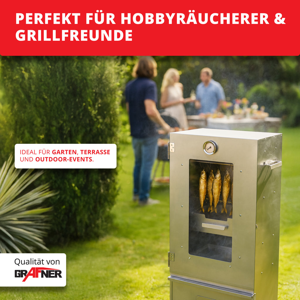 Grafner XL Räucherofen, 1 für Fisch Fleisch Käse Gemüse und Alltag – Detailansicht 7