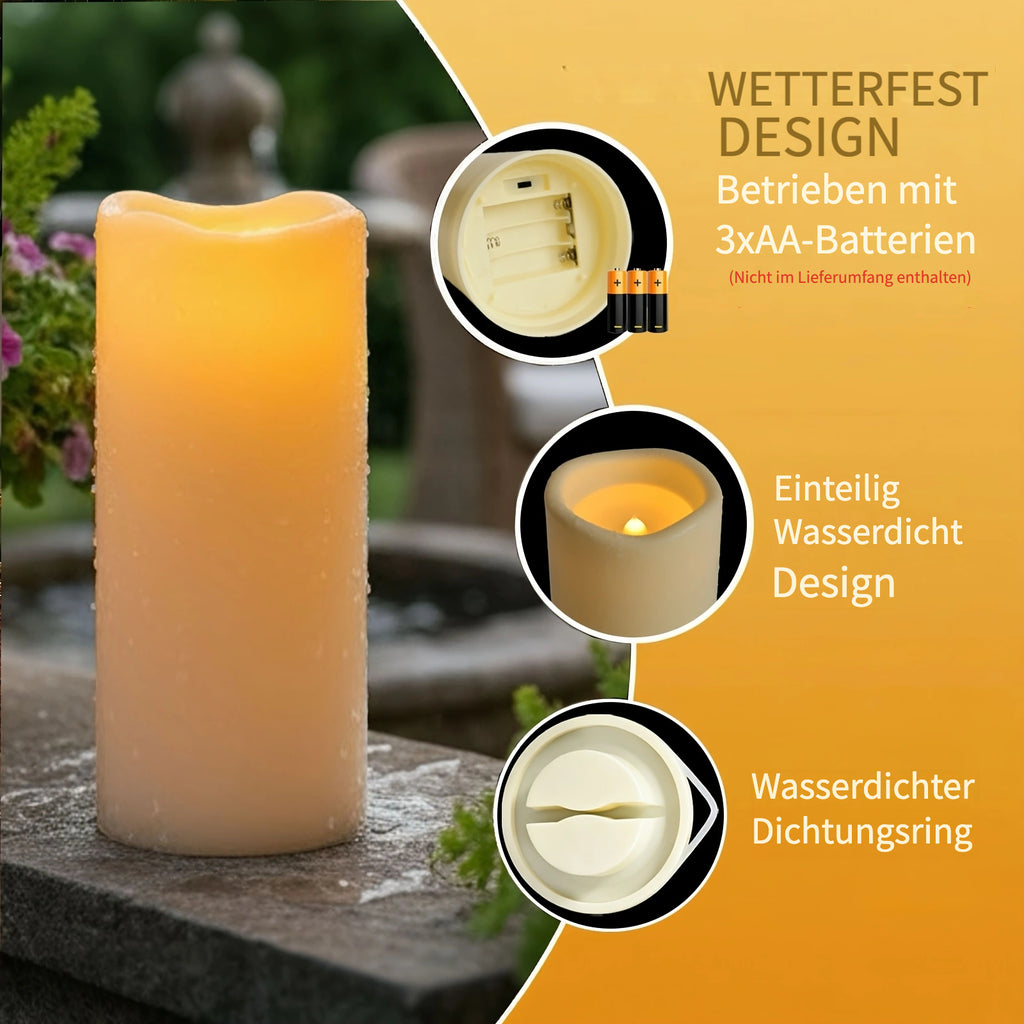 Große wasserdichte LED-Kerzen, LED-Beleuchtung für Schlafzimmer und Bett – Detailansicht 2
