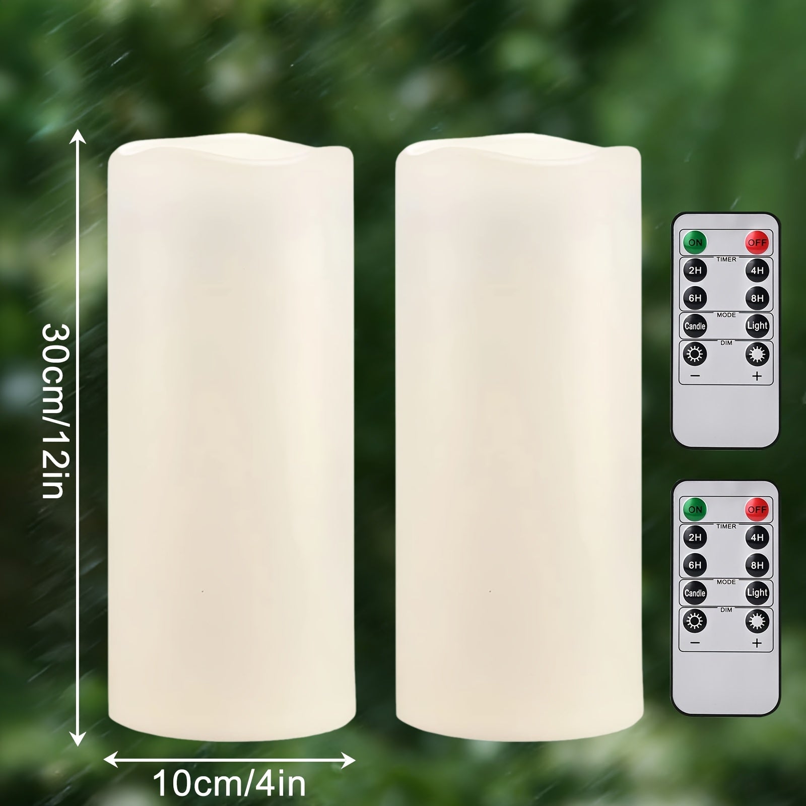 Große wasserdichte LED-Kerzen, LED-Beleuchtung für Schlafzimmer und Bett – Detailansicht 4