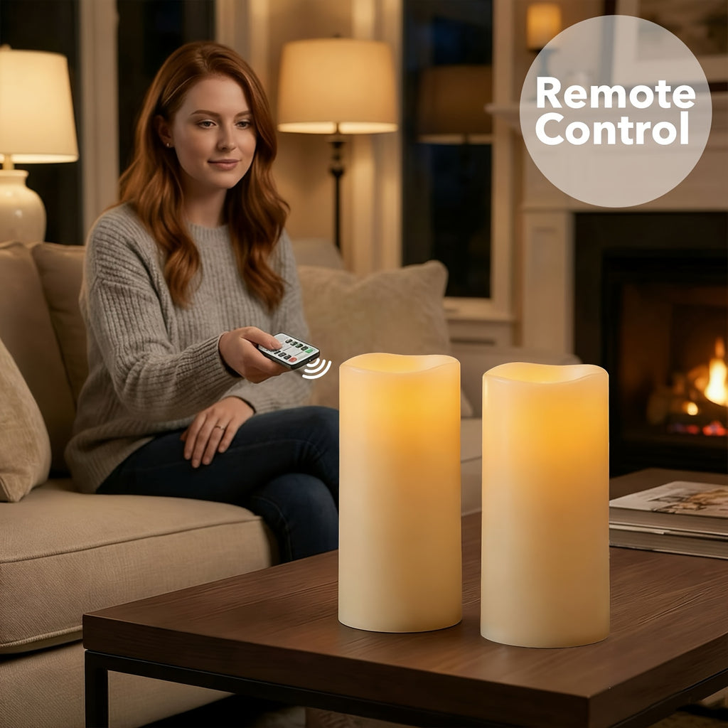 Große wasserdichte LED-Kerzen, LED-Beleuchtung für Schlafzimmer und Bett – Detailansicht 5