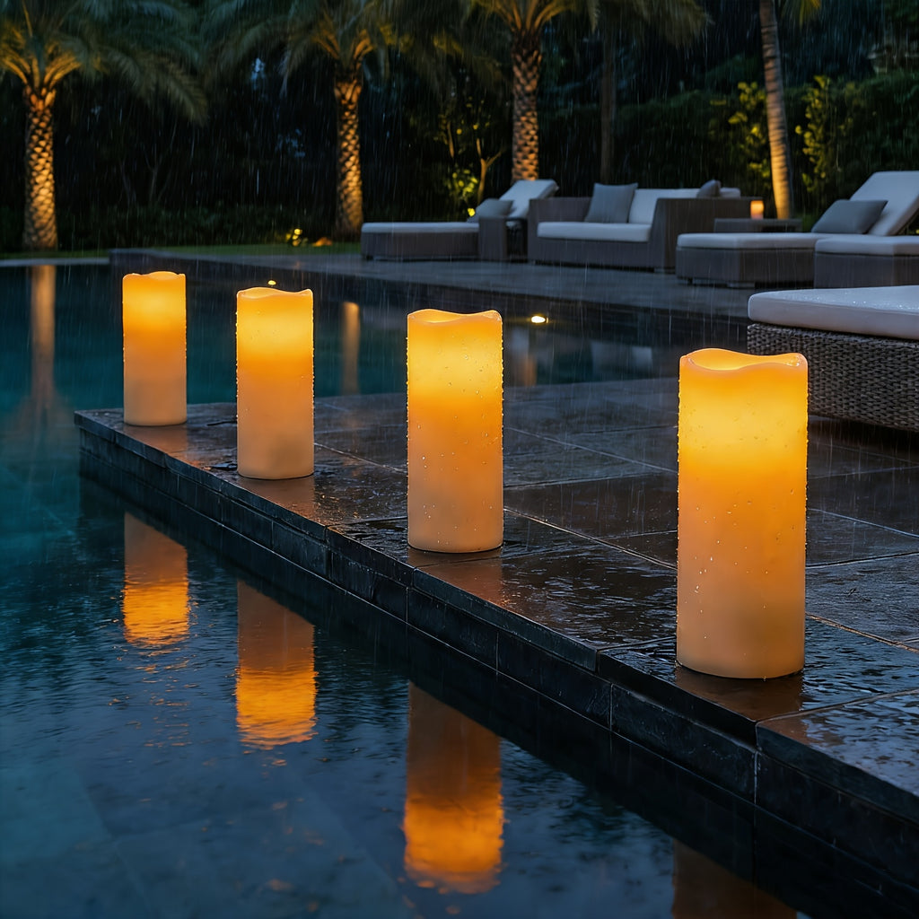 Große wasserdichte LED-Kerzen, LED-Beleuchtung für Schlafzimmer und Bett – Detailansicht 7