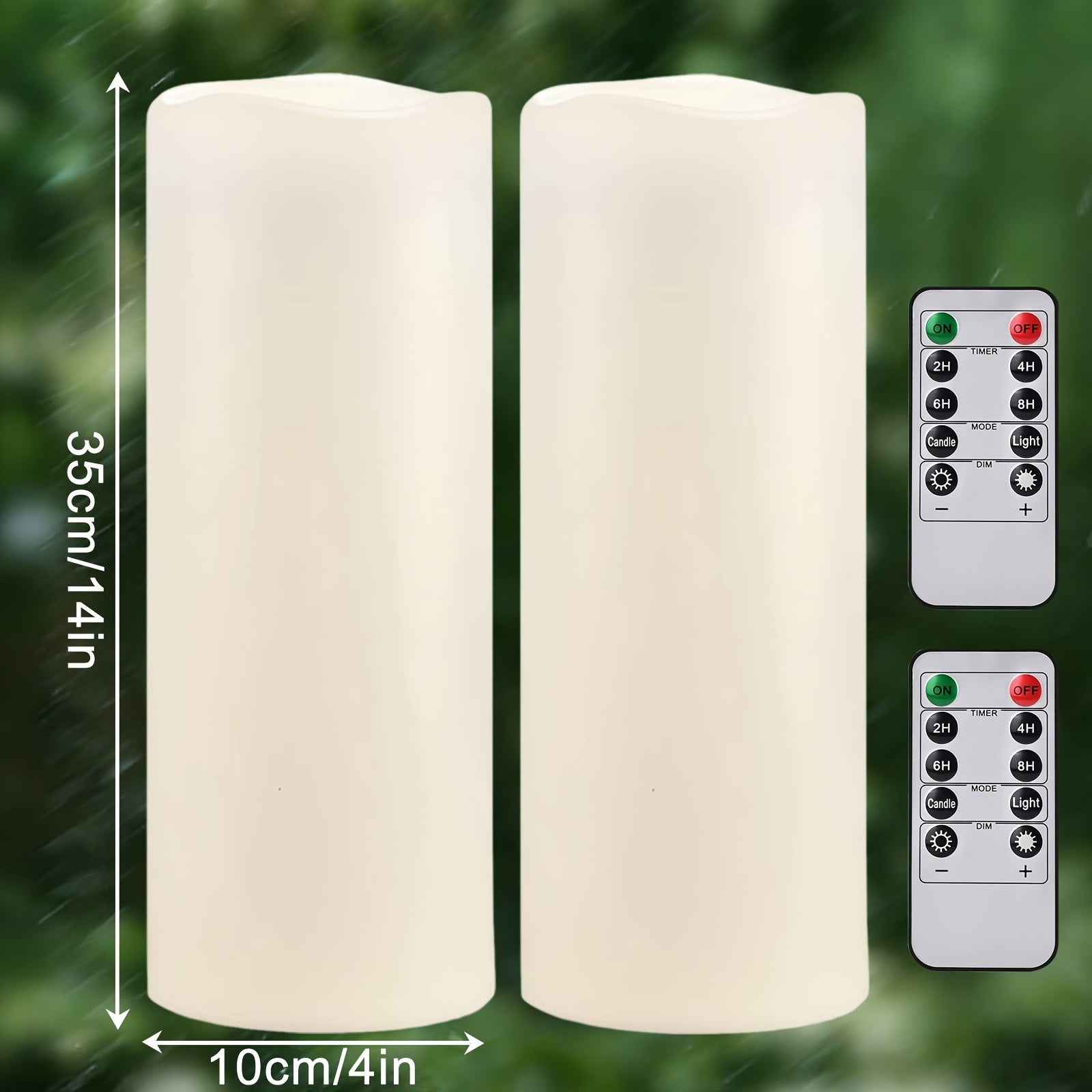 Große wasserdichte LED-Kerzen, LED-Beleuchtung für Schlafzimmer und Bett – Detailansicht 8