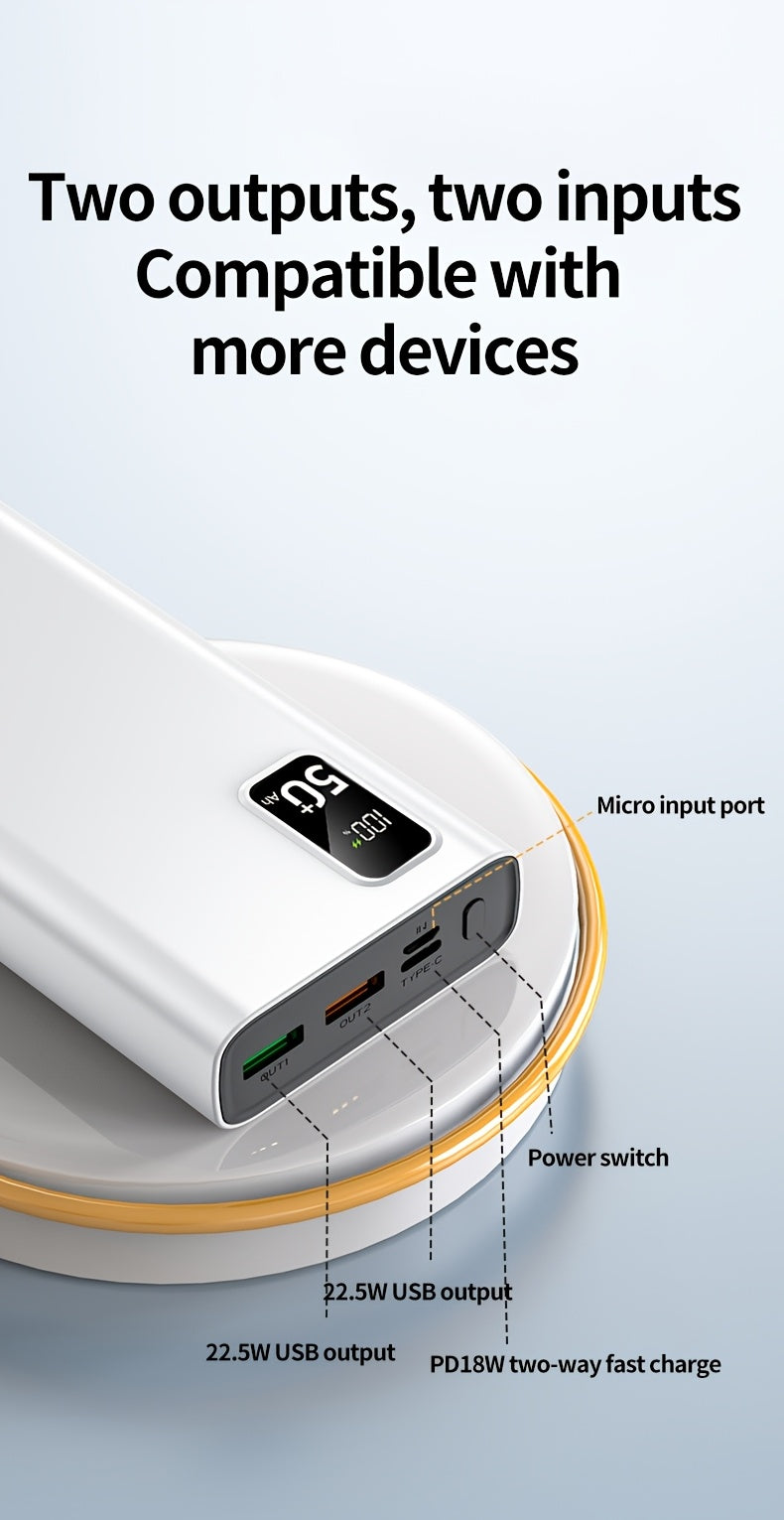 Großes Kapazitäts-Schnellladegerät, LED-Beleuchtung für das Laden von iPhone und Android-Elektronikgeräten – Detailansicht 14