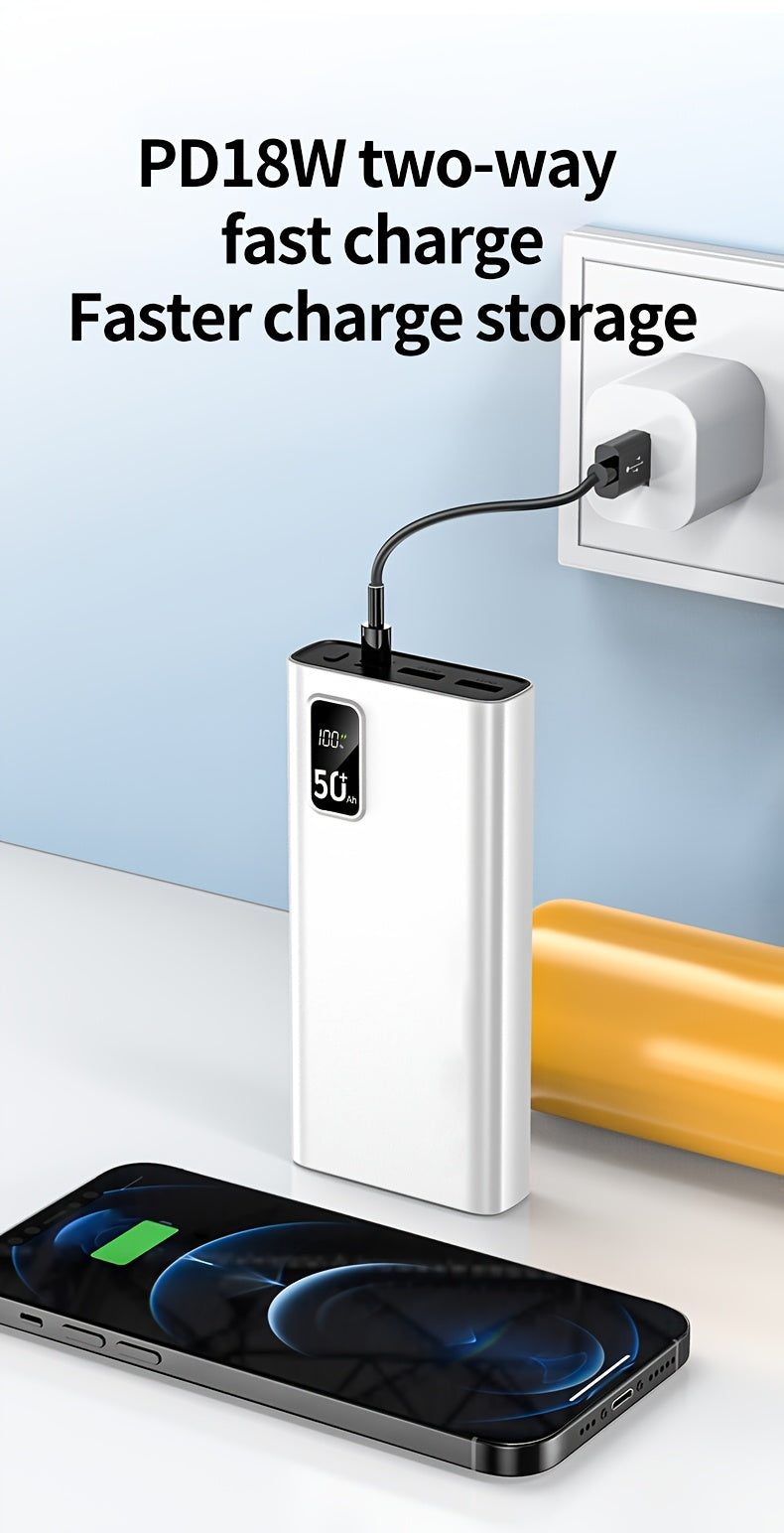 Großes Kapazitäts-Schnellladegerät, LED-Beleuchtung für das Laden von iPhone und Android-Elektronikgeräten – Detailansicht 19