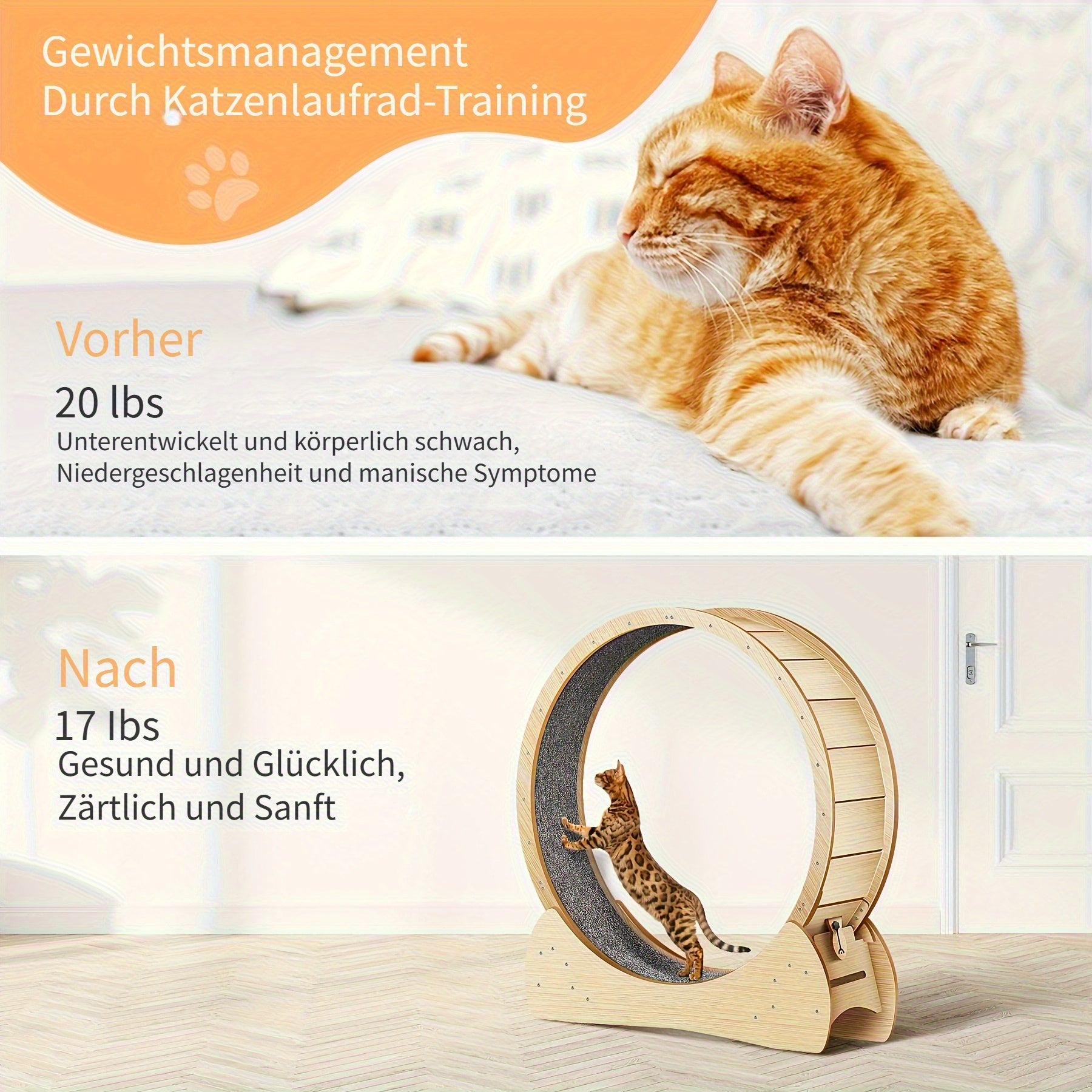 Großes Laufrad, Holz für Haustiere und Zuhause – Detailansicht 9
