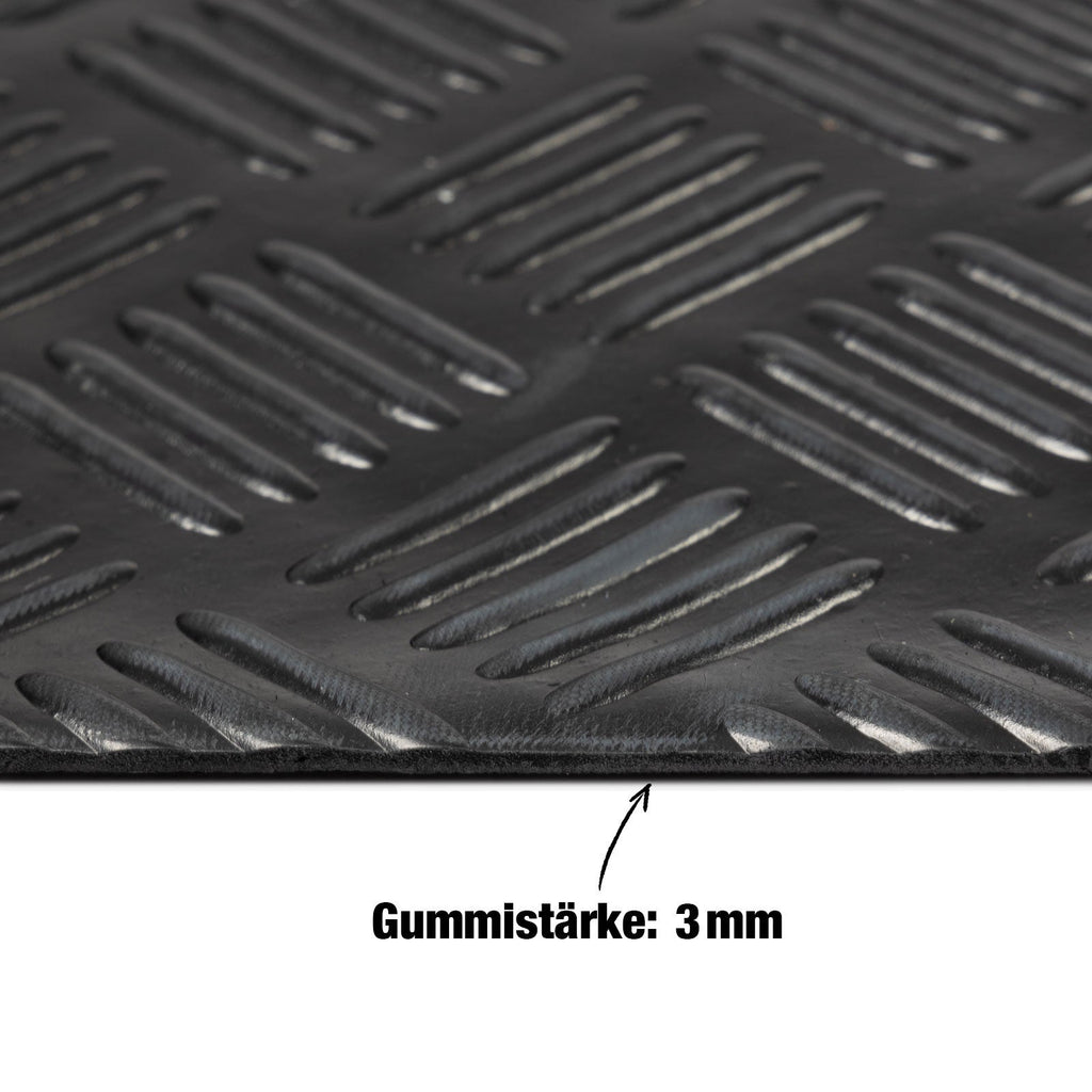 Gummiläufer Karo - Stärke, rutschfest für Alltag und Zuhause – Detailansicht 9