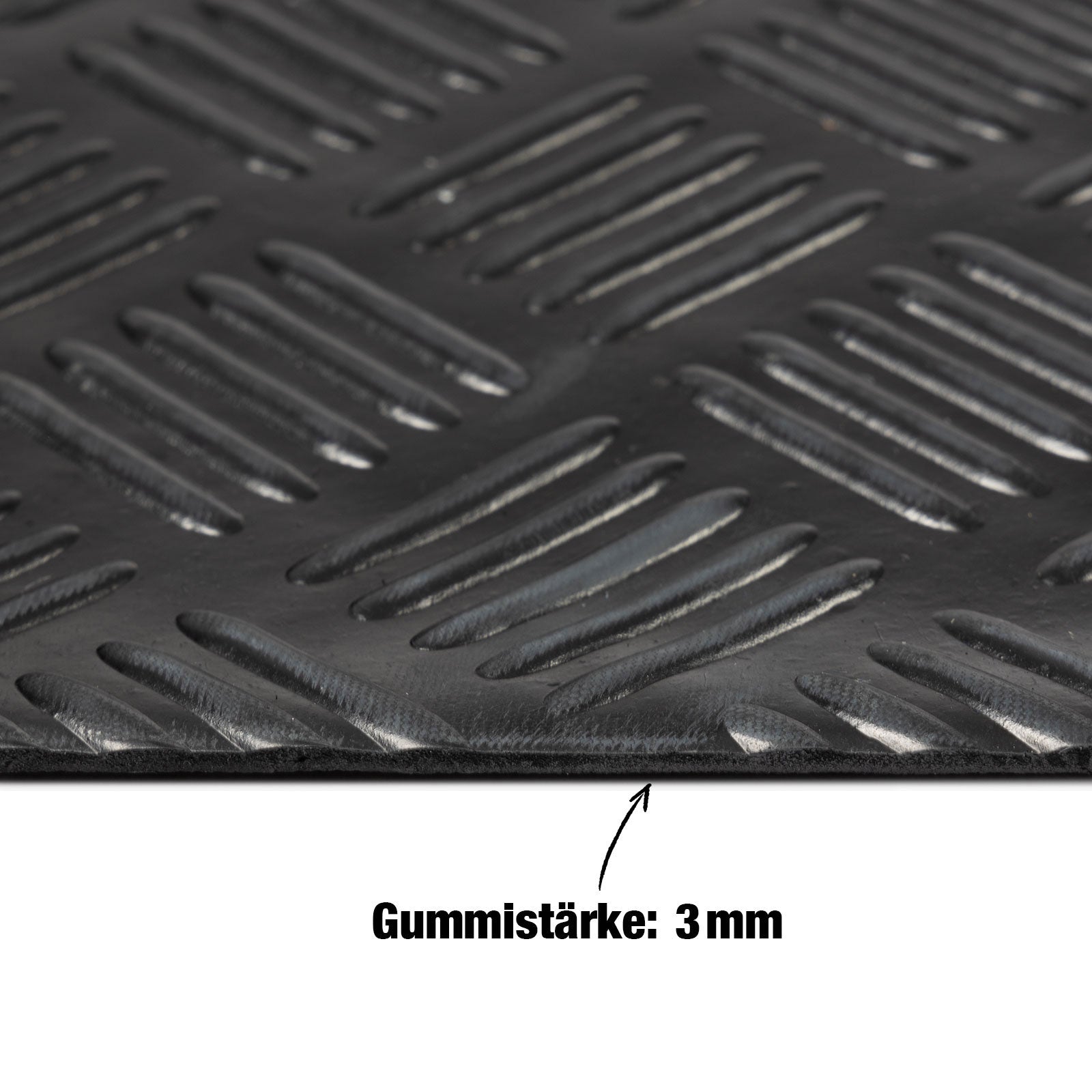 Gummiläufer Karo - Stärke, rutschfest für Alltag und Zuhause – Detailansicht 9