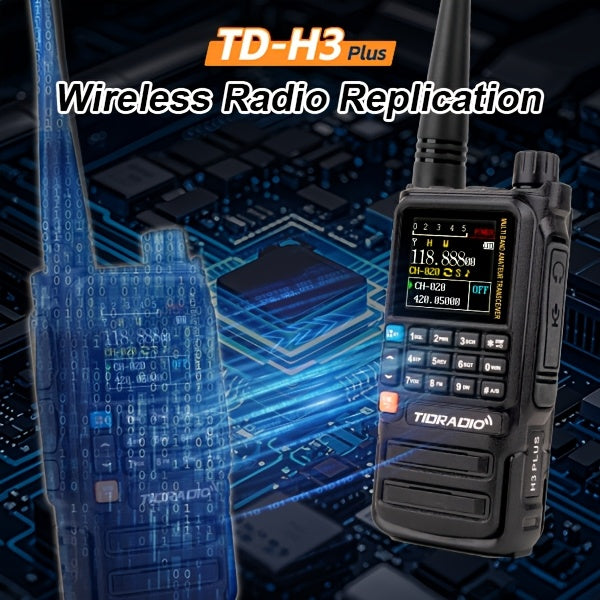H3 PLUS Amateurfunk-Handfunkgerät, TD-H3Plus-Schwarz für Camping und Reisen – Detailansicht 8