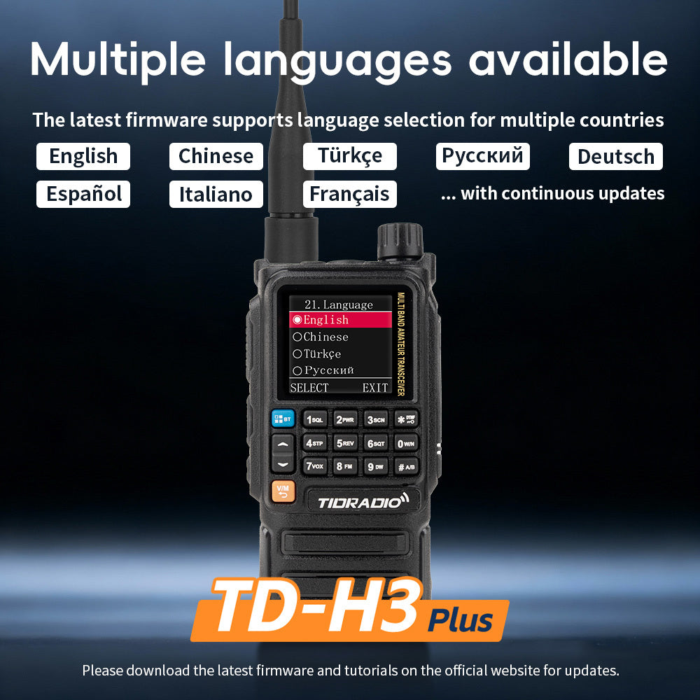 H3 PLUS Amateurfunk-Handfunkgerät, TD-H3Plus-Schwarz für Camping und Reisen – Detailansicht 18