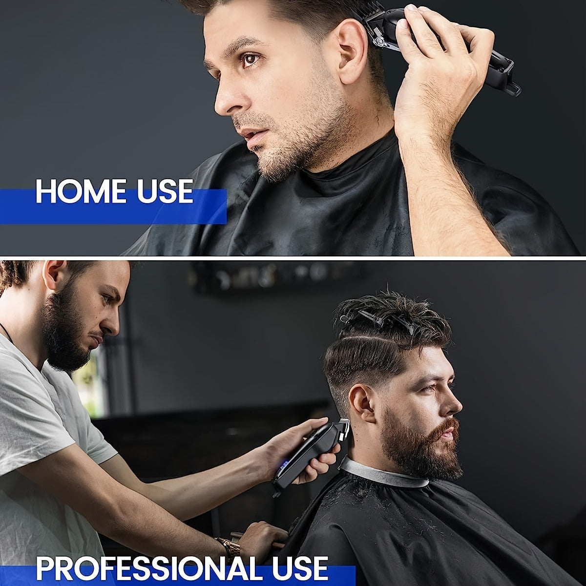 Haarschneidemaschine, Silbrig für Friseure und Männer – Detailansicht 8