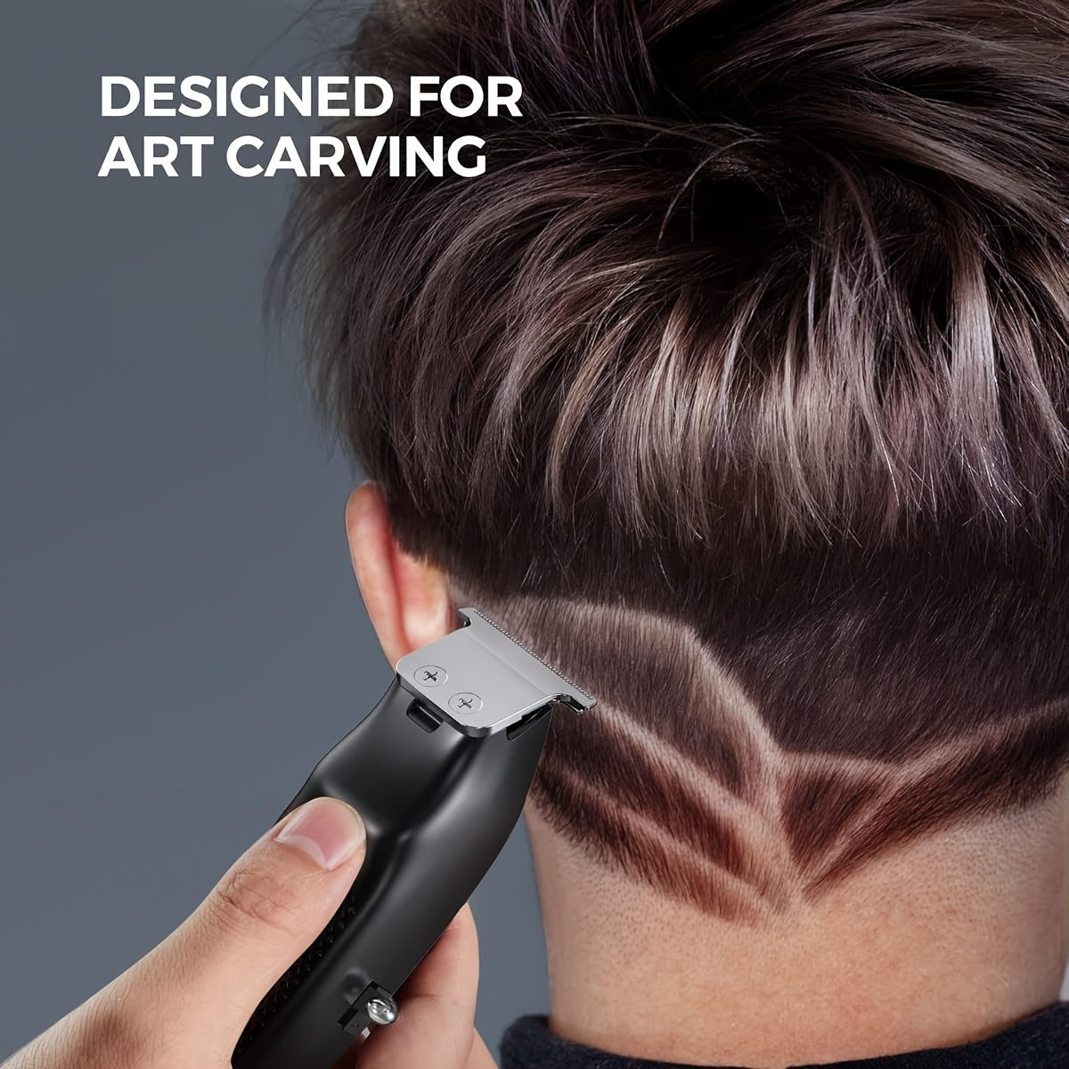 Haarschneidemaschine, Silbrig für Friseure und Männer – Detailansicht 9