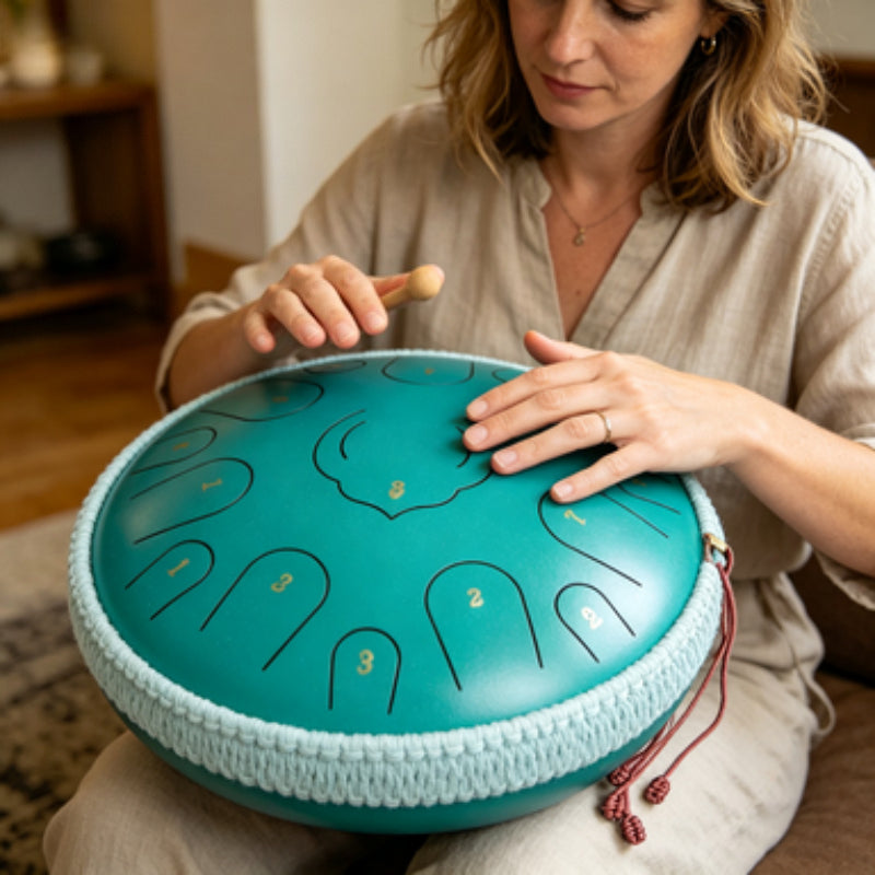 Handpan-Trommel, 35,56 cm für Hobby und Kreativprojekte – Detailansicht 2