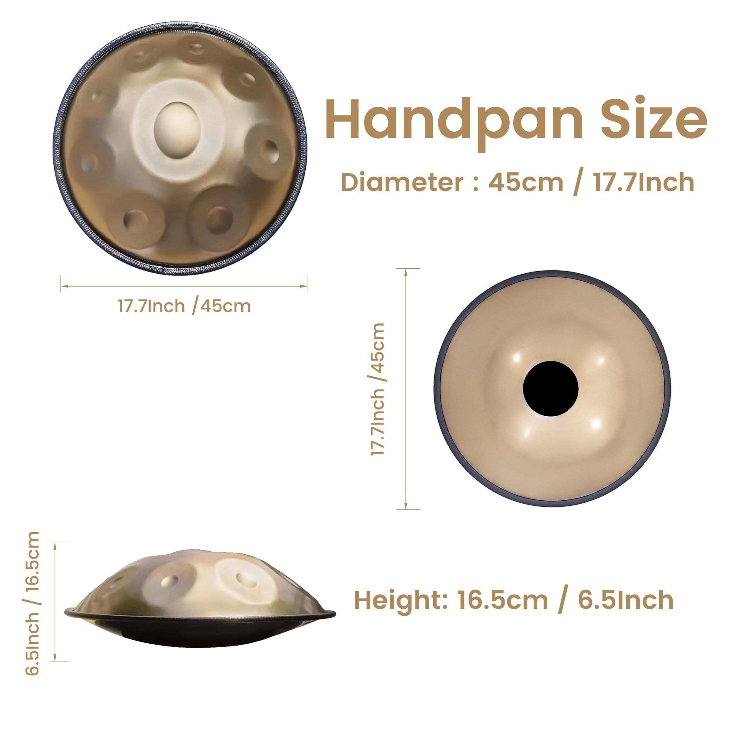 Handpan-Trommel, 432Hz für Hobby – Detailansicht 2