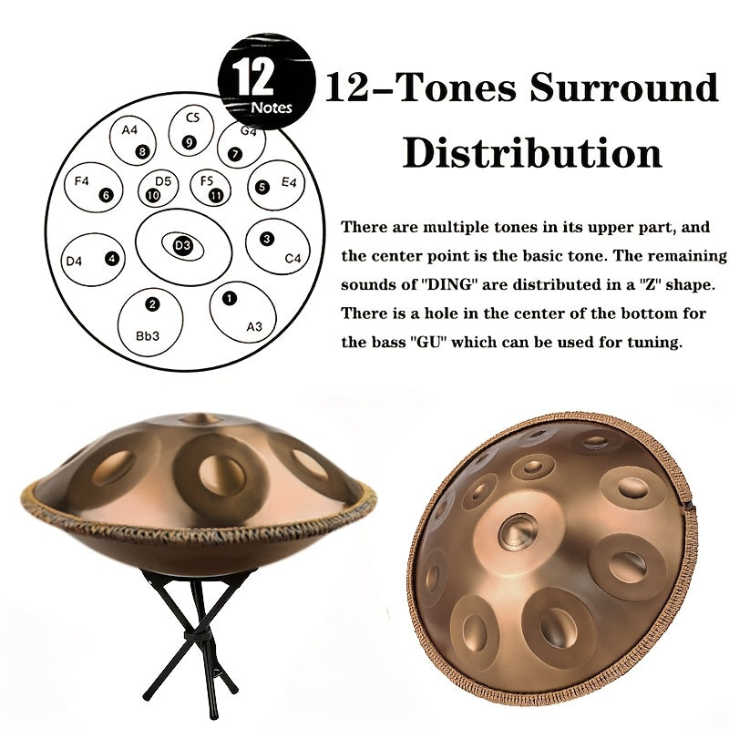 Handpan-Trommel, 432Hz für Hobby und Erwachsene – Detailansicht 6