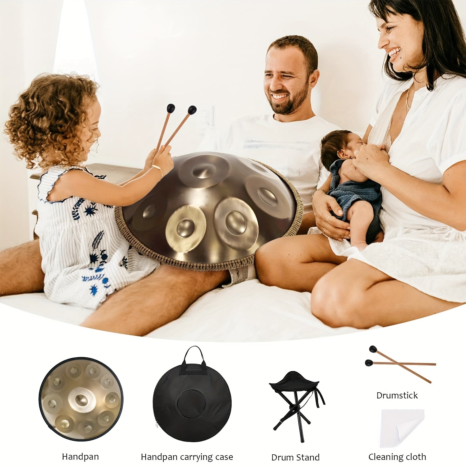 Handpan-Trommel, 432Hz für Kreativprojekte und Hobby – Hauptansicht